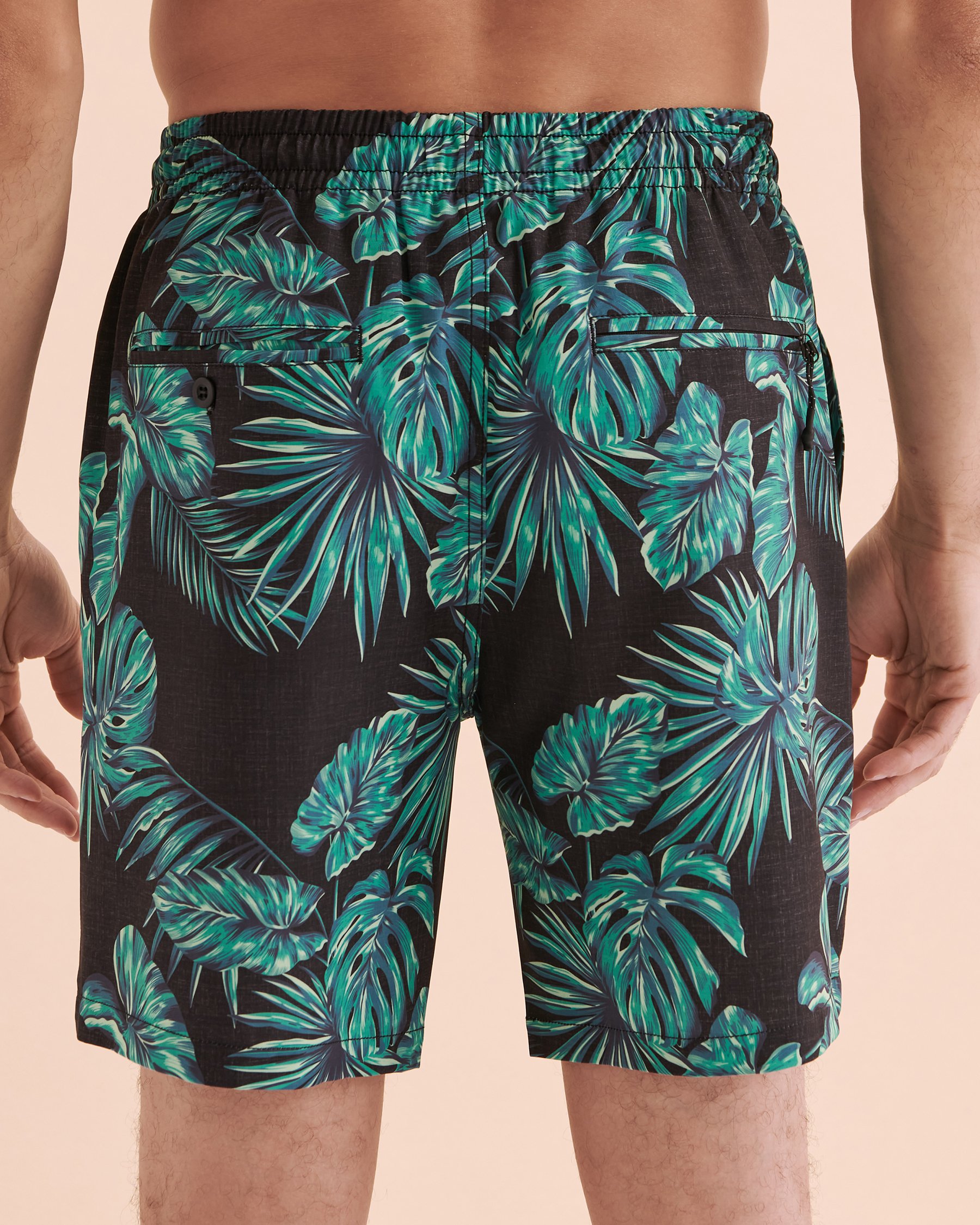 LUCKY ALOHA Tides Volley Swimsuit Palm Leaves TDS1127 - View5