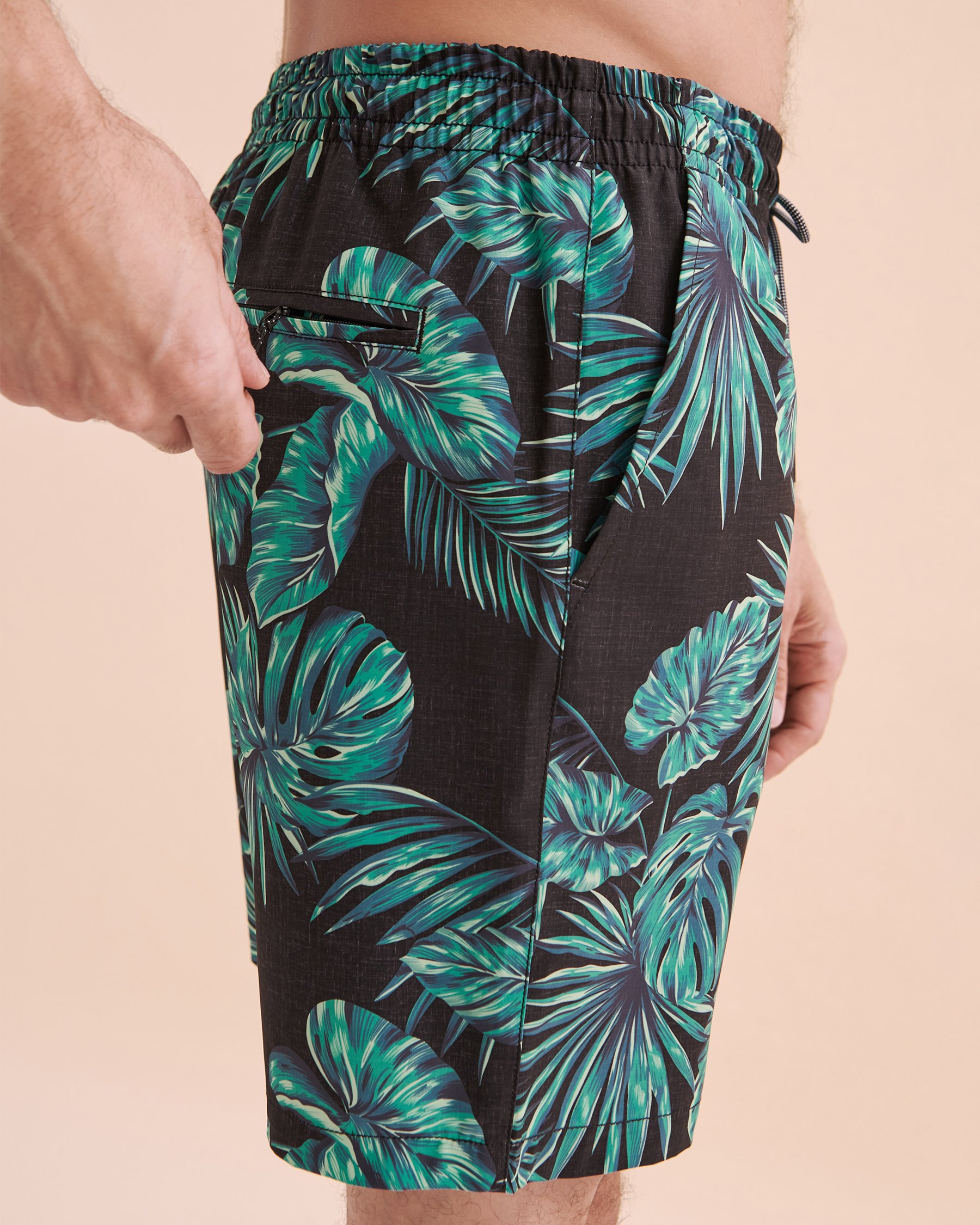 LUCKY ALOHA Tides Volley Swimsuit Palm Leaves TDS1127 - View6