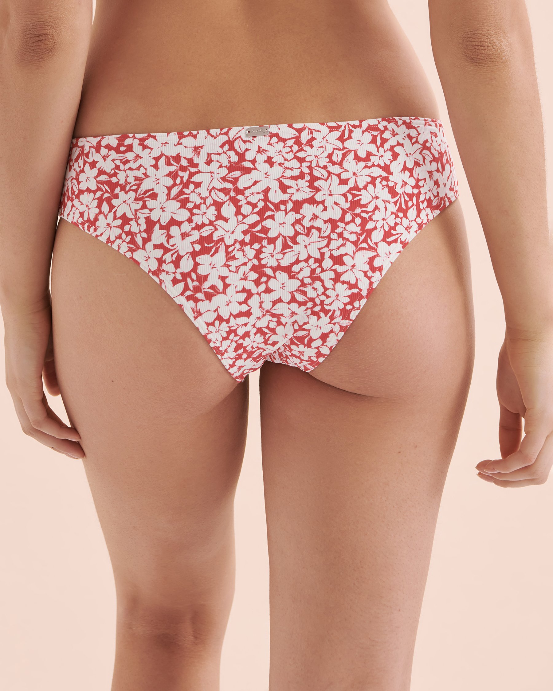 TROPIK Bas de bikini cheeky fleurs rouges Fleurs rouges 01300303 - Voir4
