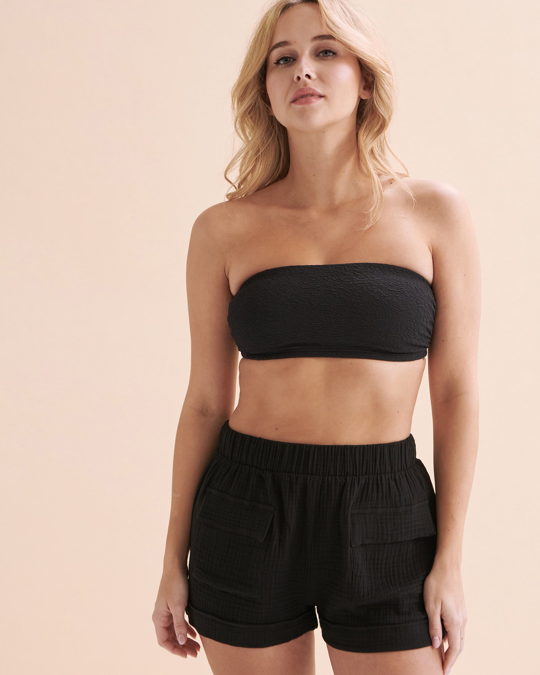 TROPIK Cotton Shorts Black 02200058 - View2