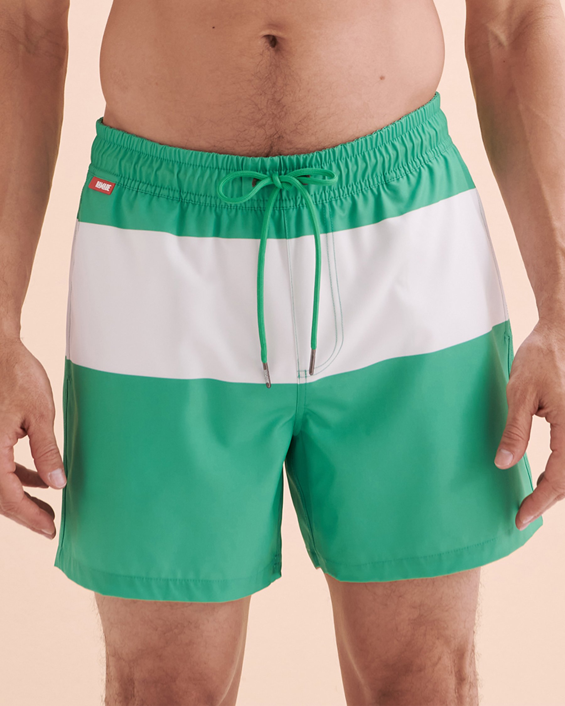 HAMABE Maillot volley Rayures blanches et vertes 03100028 - Voir4