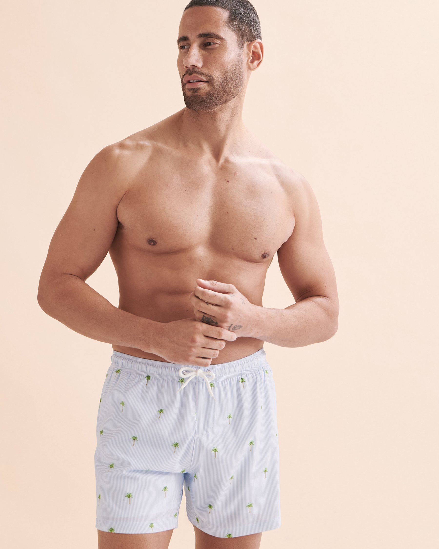 BERMIES Palm Stripes Volley Swimsuit Palm Tree Stripes PALM STRIPES - View5