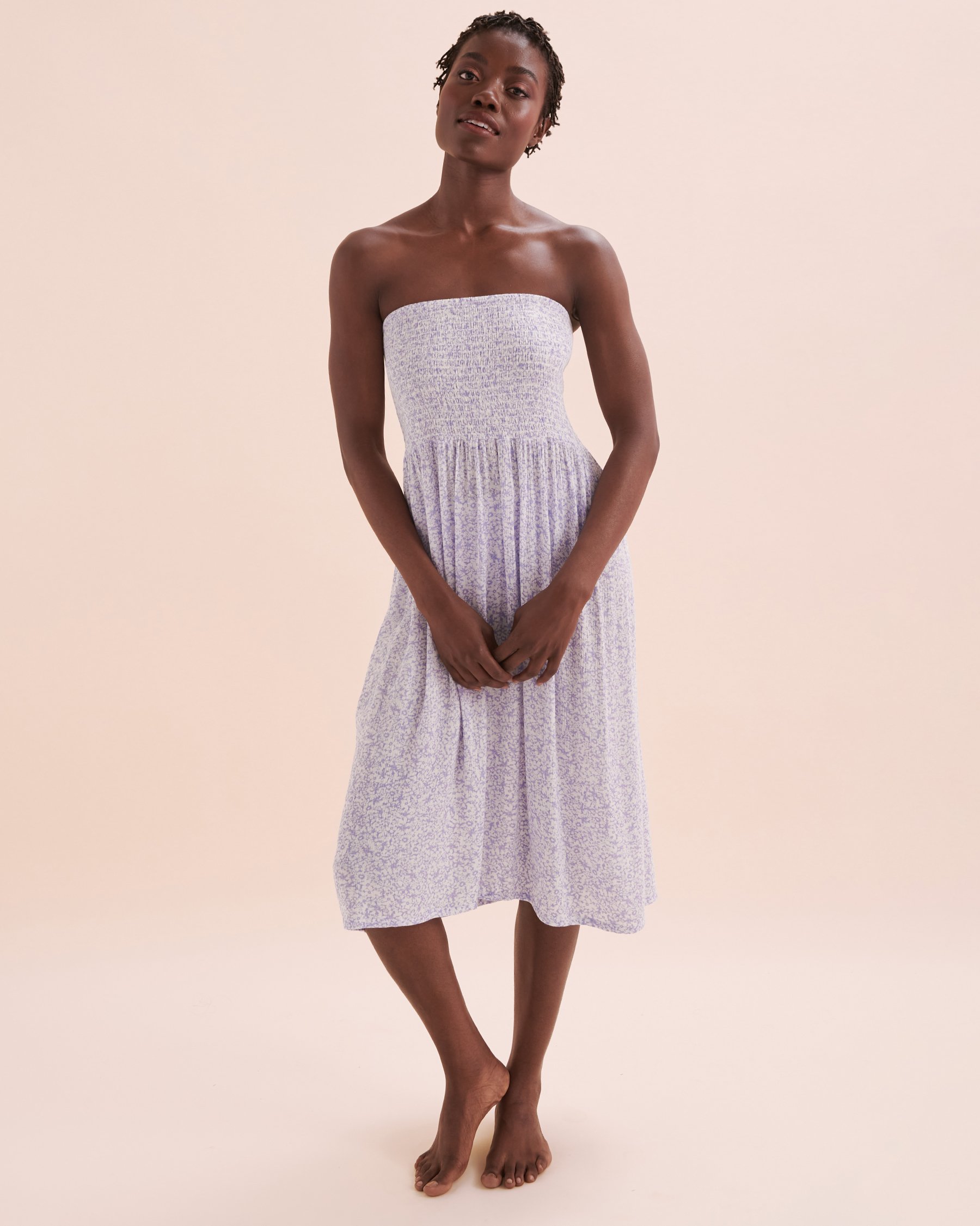 TROPIK Convertible Strapless Dress Ditsy Floral 02200061 - View6