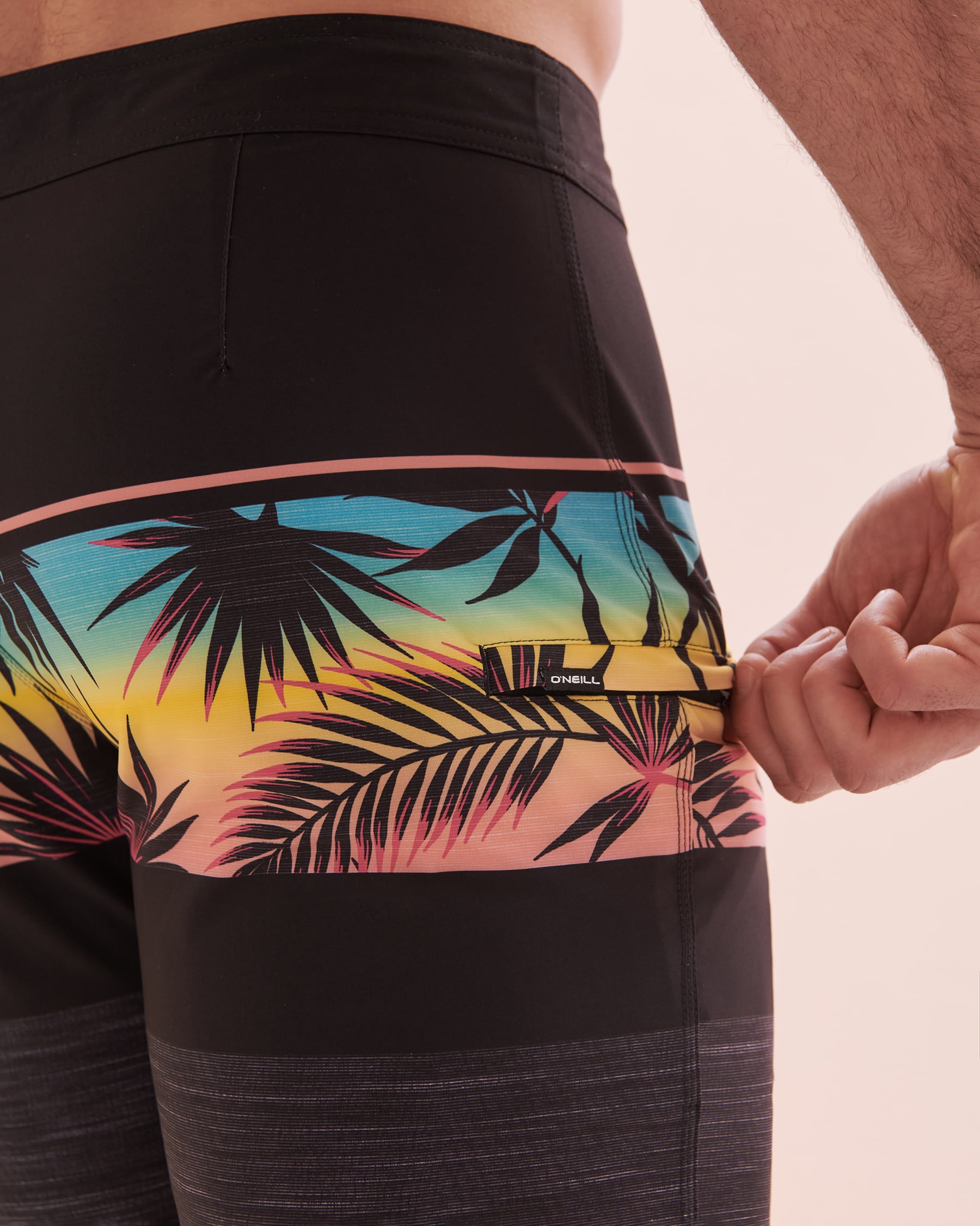 O'NEILL Hyperfreak Boardshort Swimsuit Black Tropical Print SP4106010 - View3