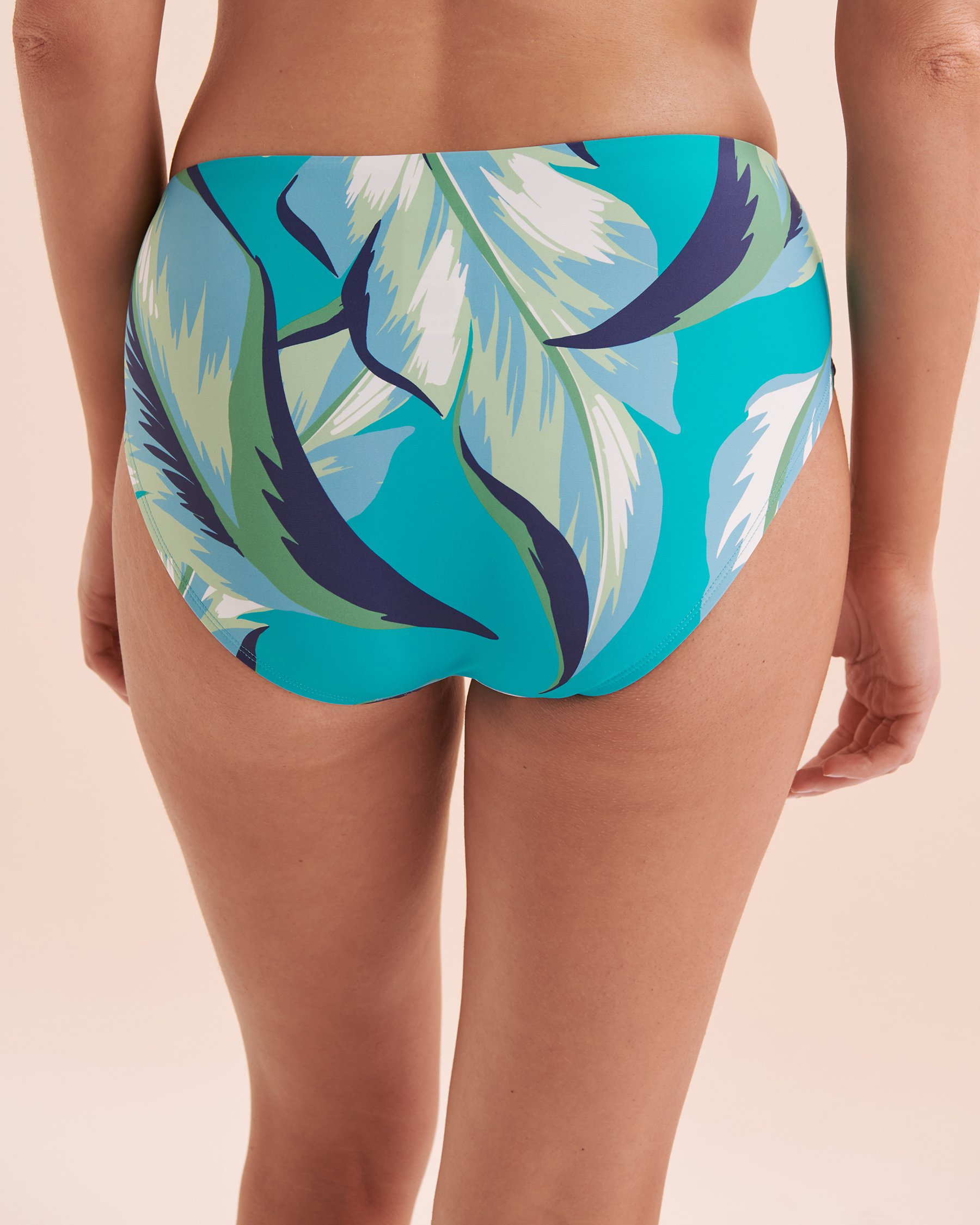 JANTZEN Jungle Foliage Judy Hipster Bikini Bottom Blue Jungle JZ24403H - View2