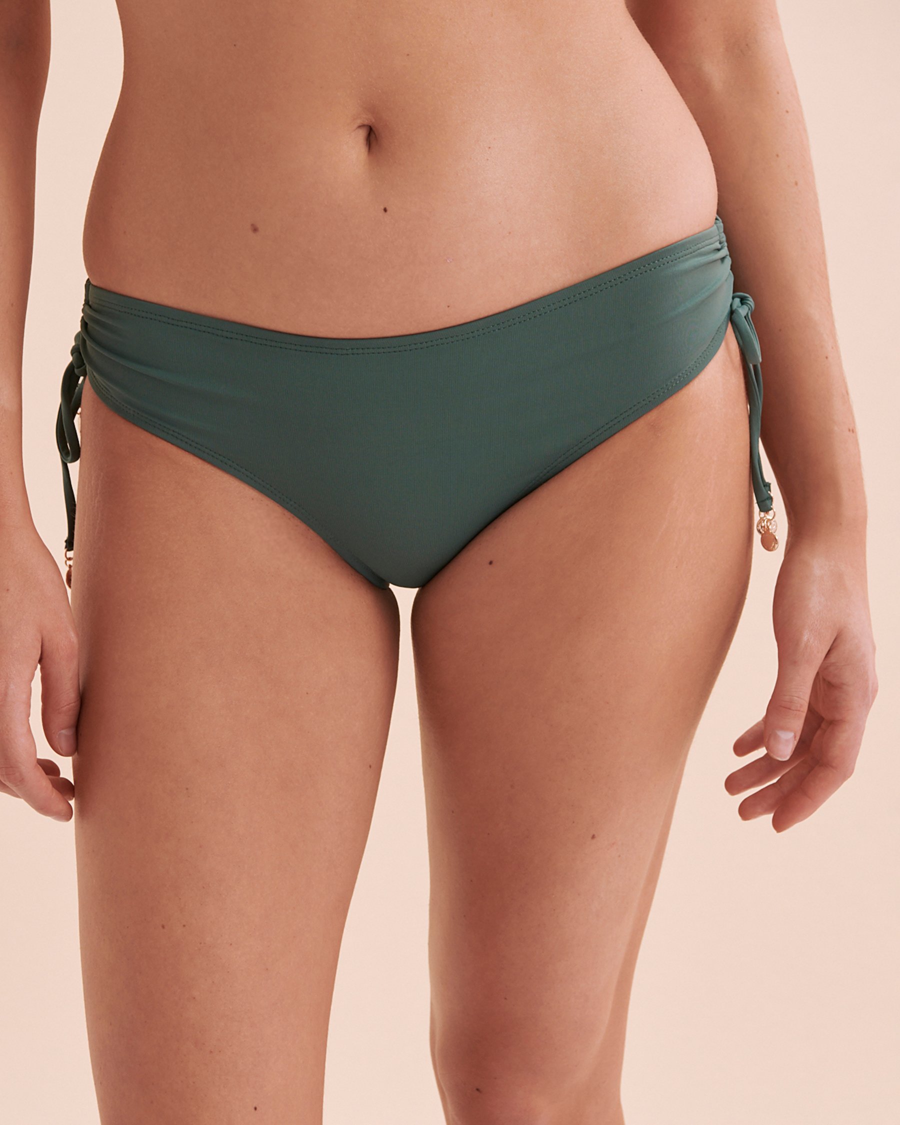 ANNE COLE Bas de bikini noué aux hanches Alex Live In Color Vert MYMB30001 - View1