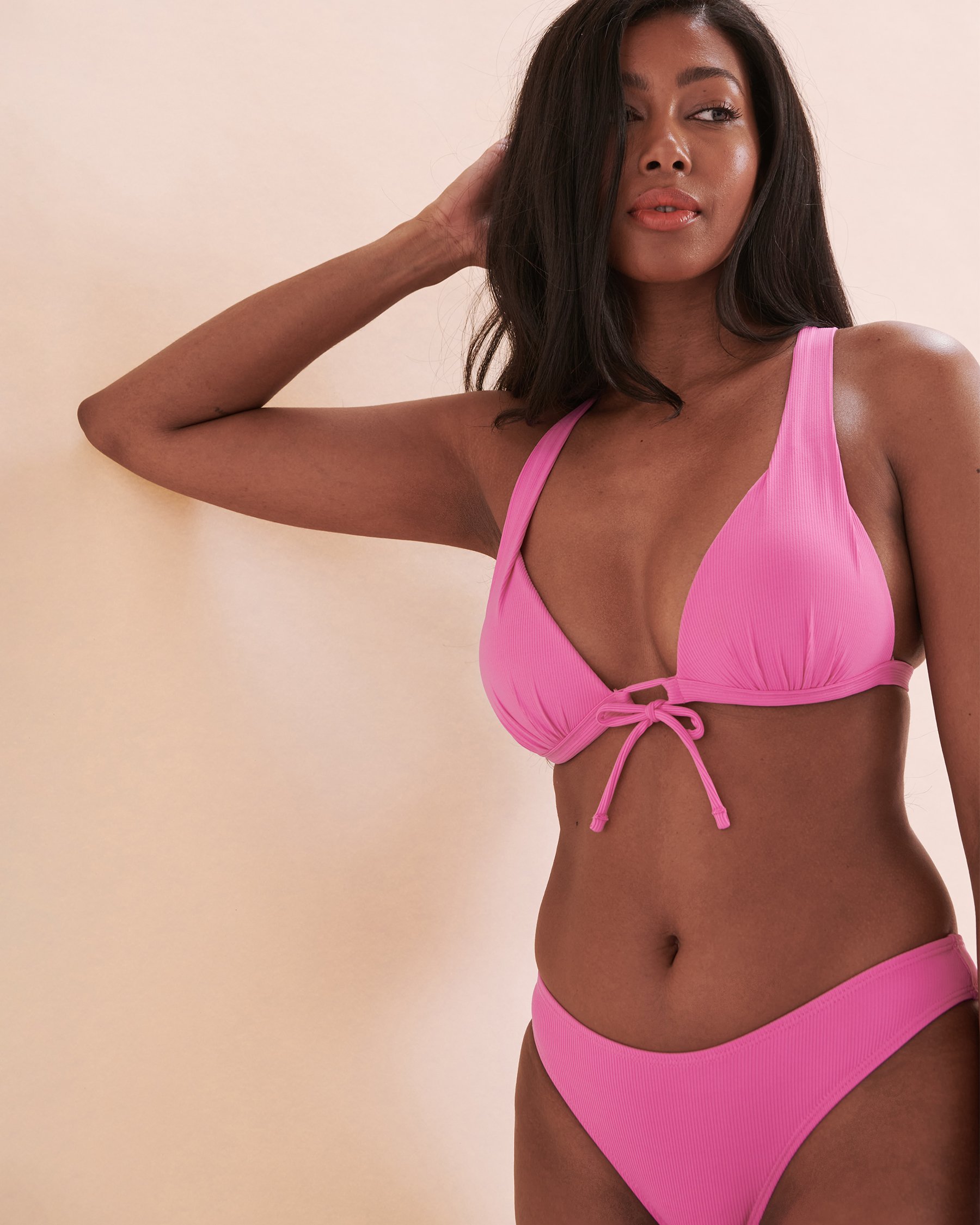 QUINTSOUL Haut de bikini Malibu Pink Lady Rose bonbon W20833627 - View3