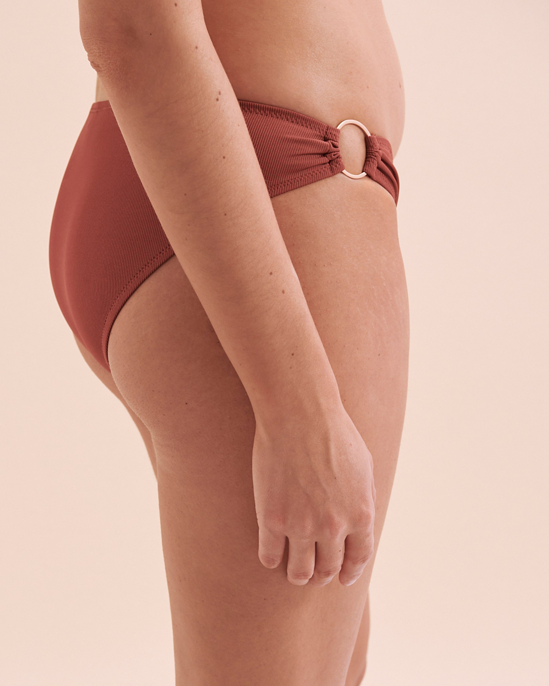 SANTEMARE Bas de bikini côtelé Casablanca Brun 01300313 - Voir6