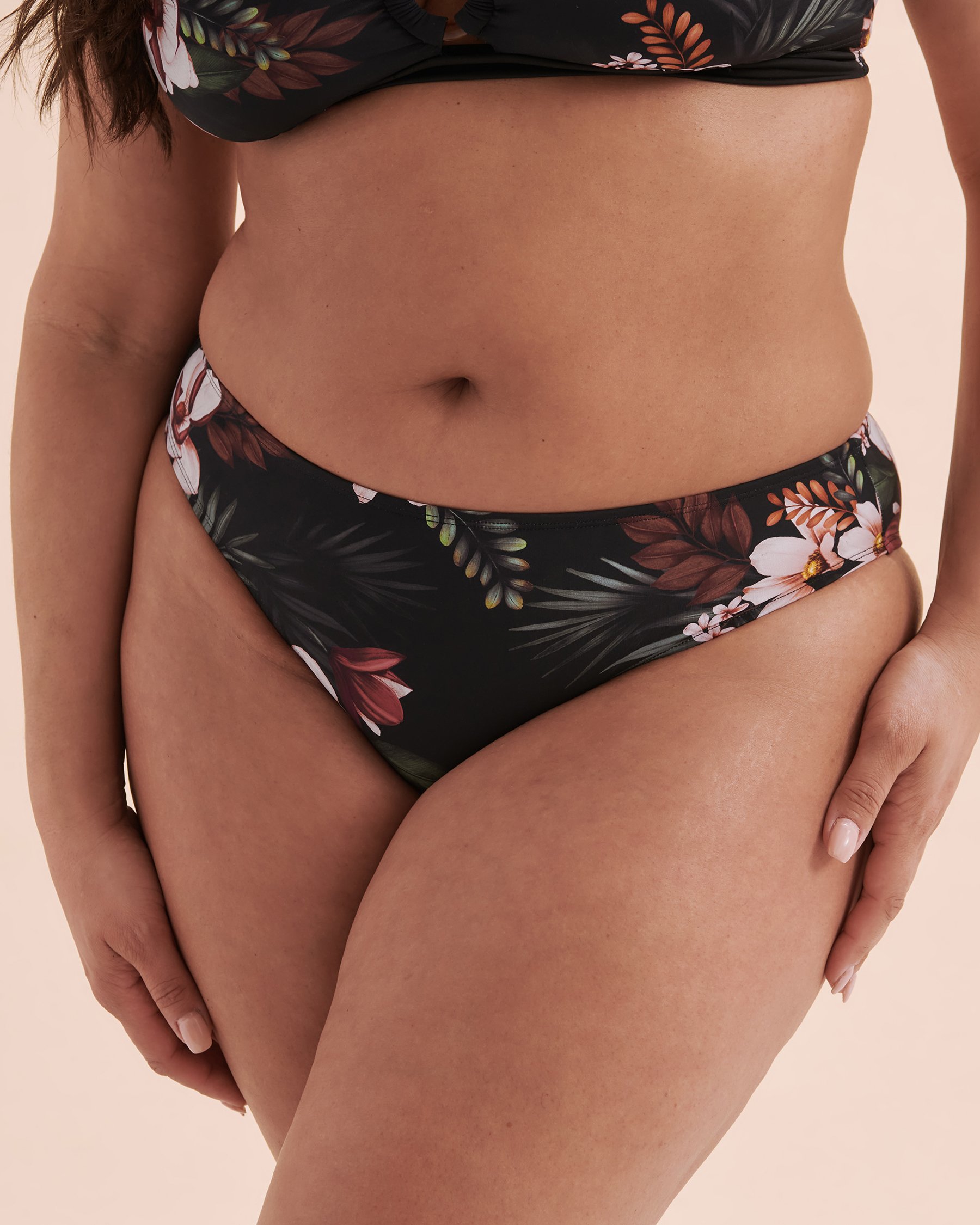 SKYE Bas de bikini taille mi-haute Summer Joy Floral noir SK769138 - Voir5