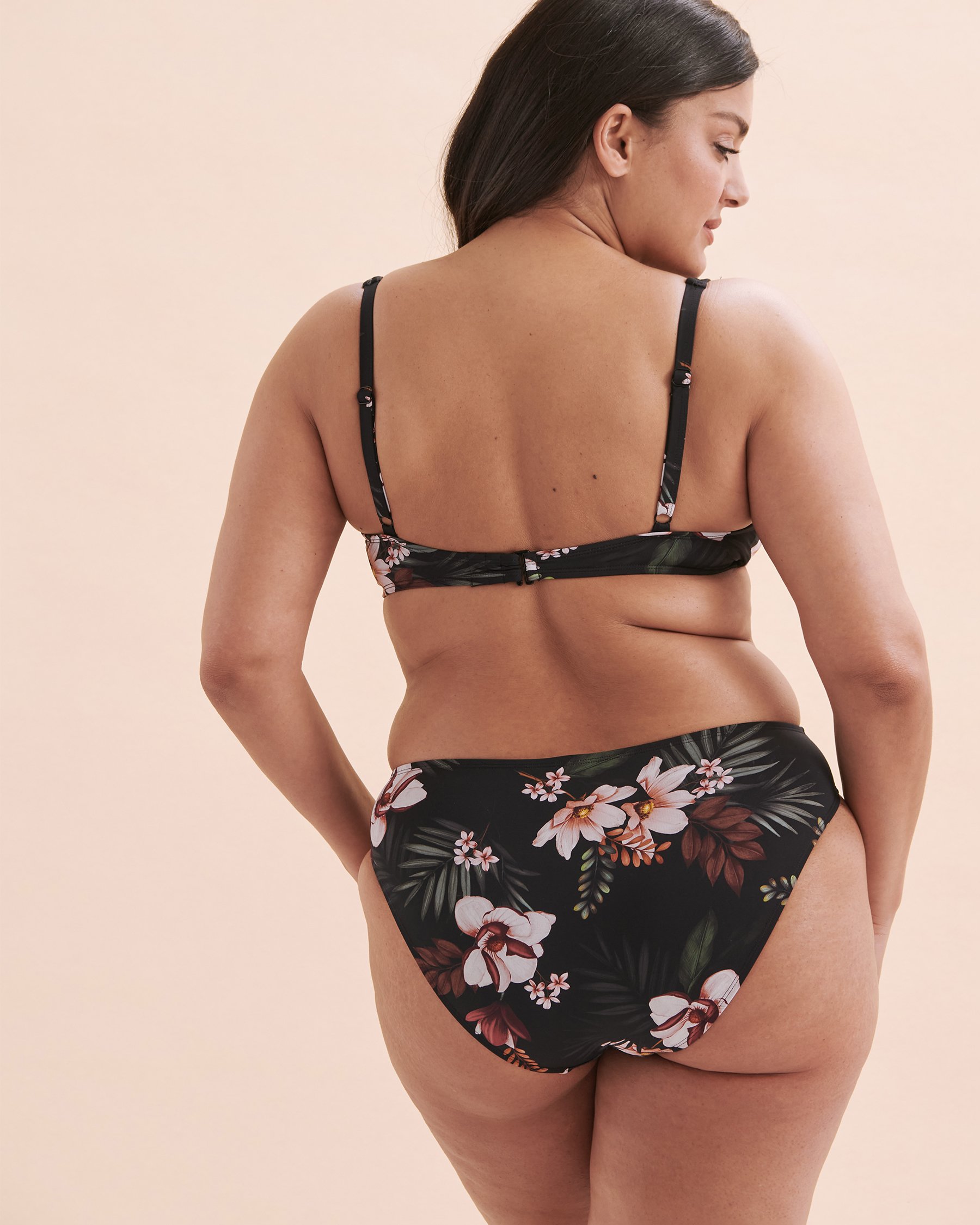 SKYE Summer Joy Carolyne Bralette Bikini Top Black Floral SK769171 - View2