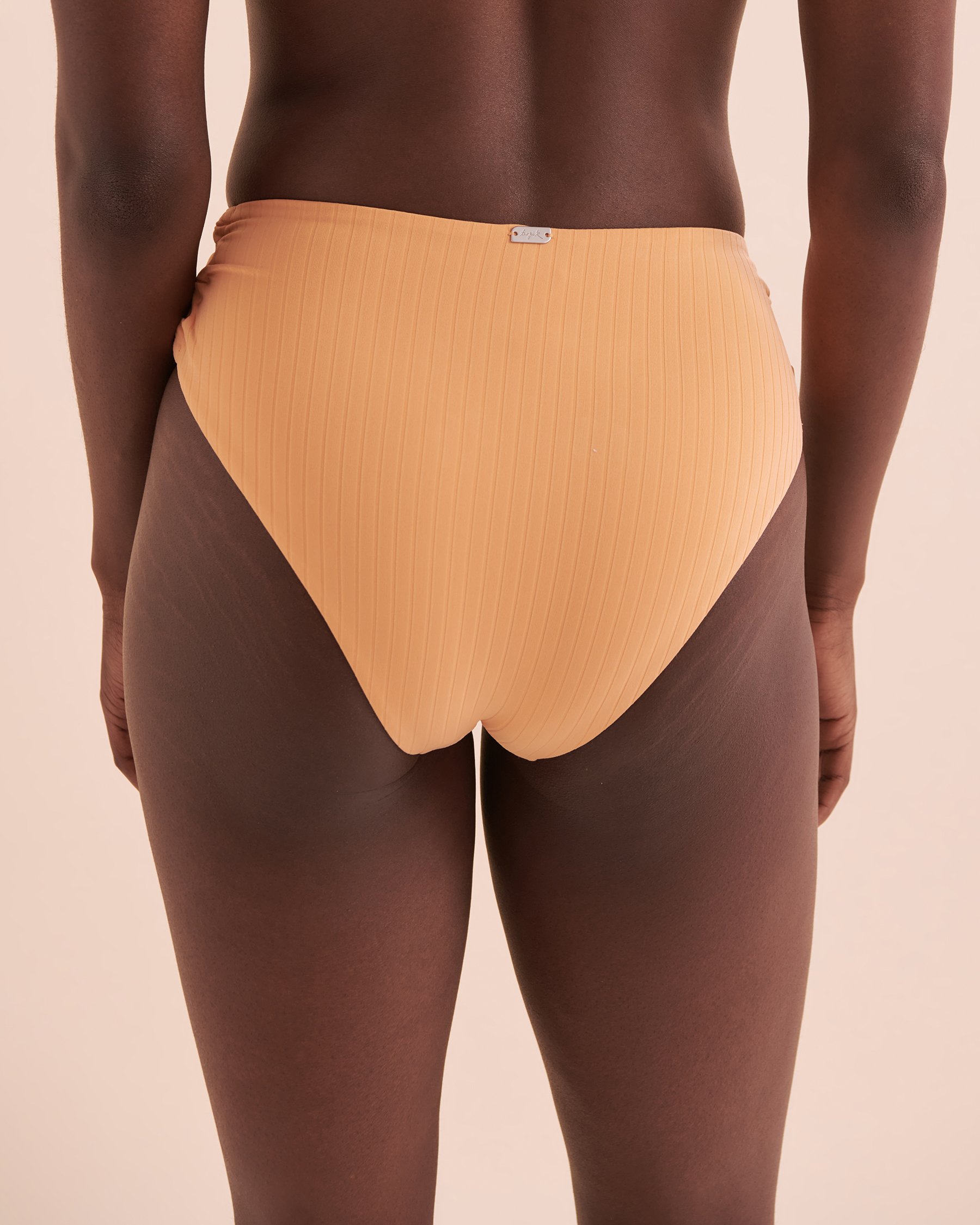 TROPIK Bas de bikini brésilien taille haute côtelé Sunset Citrouille 01300317 - View10
