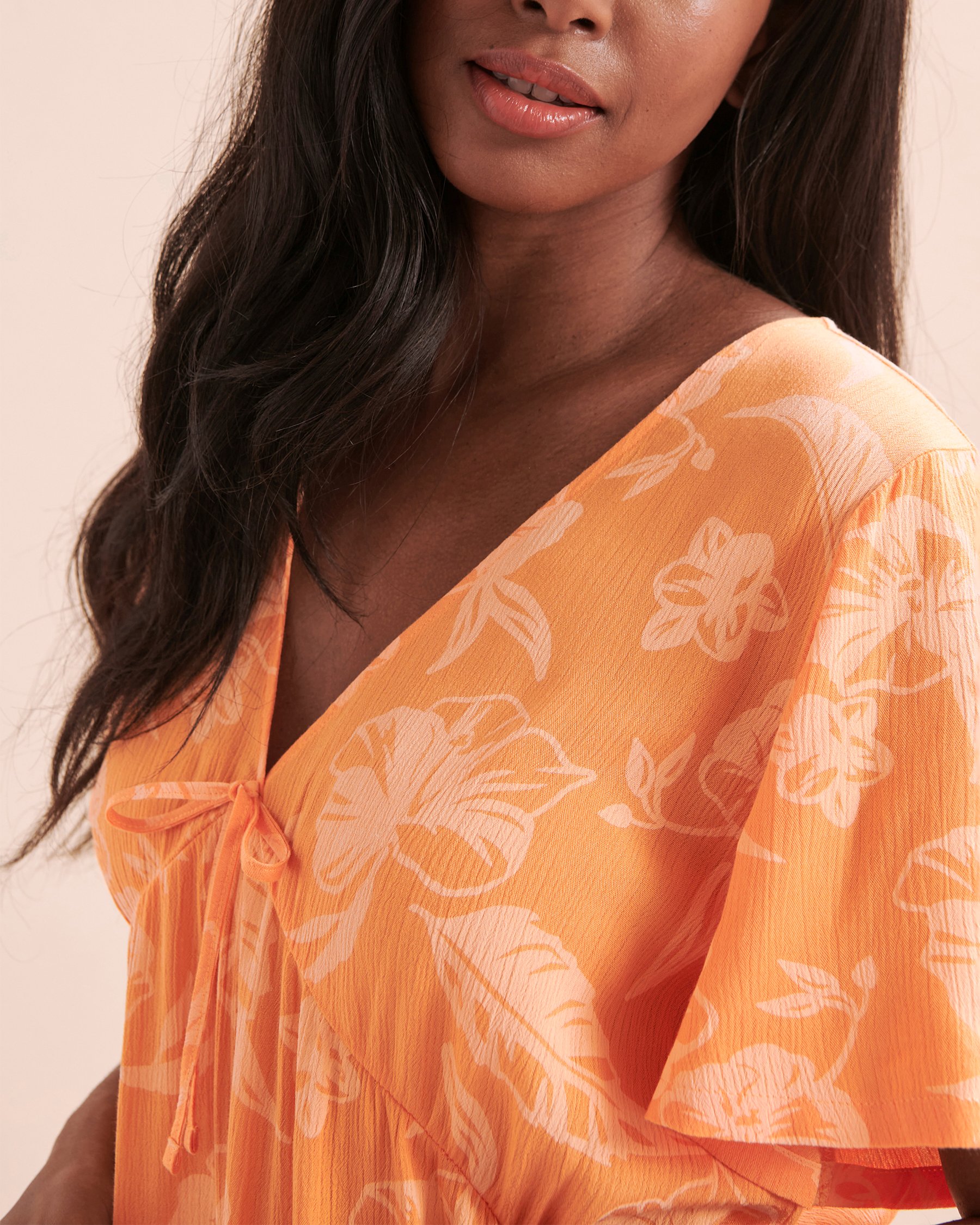 TROPIK Floral Short Dress Pumpkin Floral 02300117 - View8