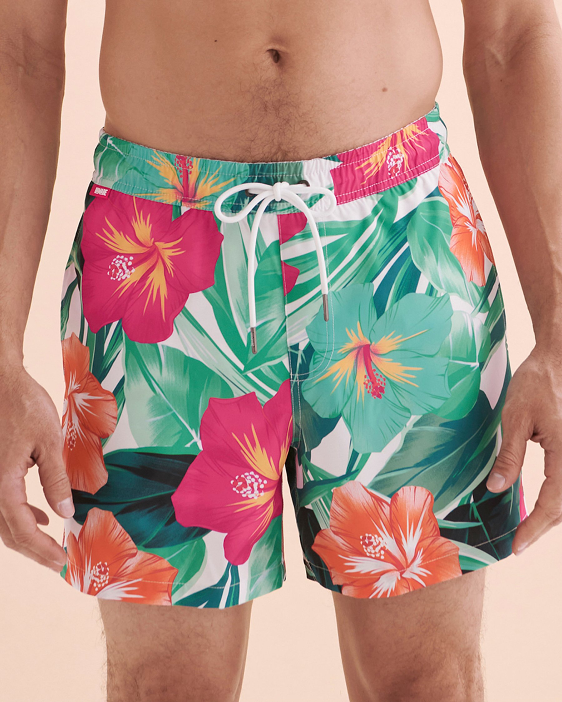 HAMABE Volley Swimsuit Hibiscus Tropical 03100031 - View6