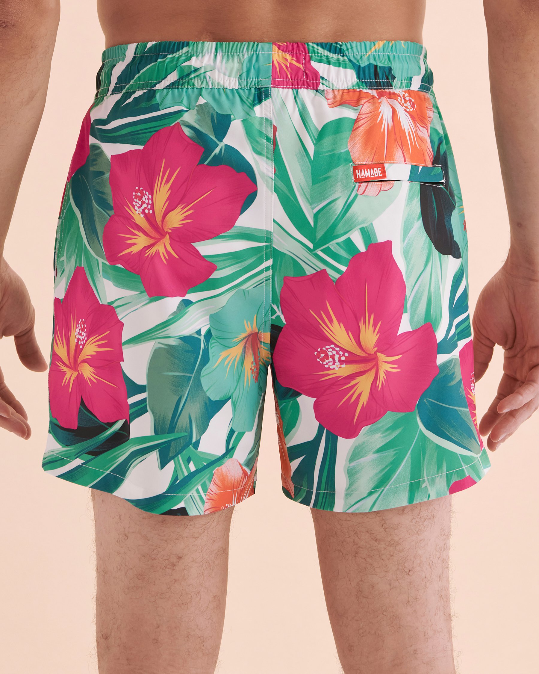 HAMABE Volley Swimsuit Hibiscus Tropical 03100031 - View8