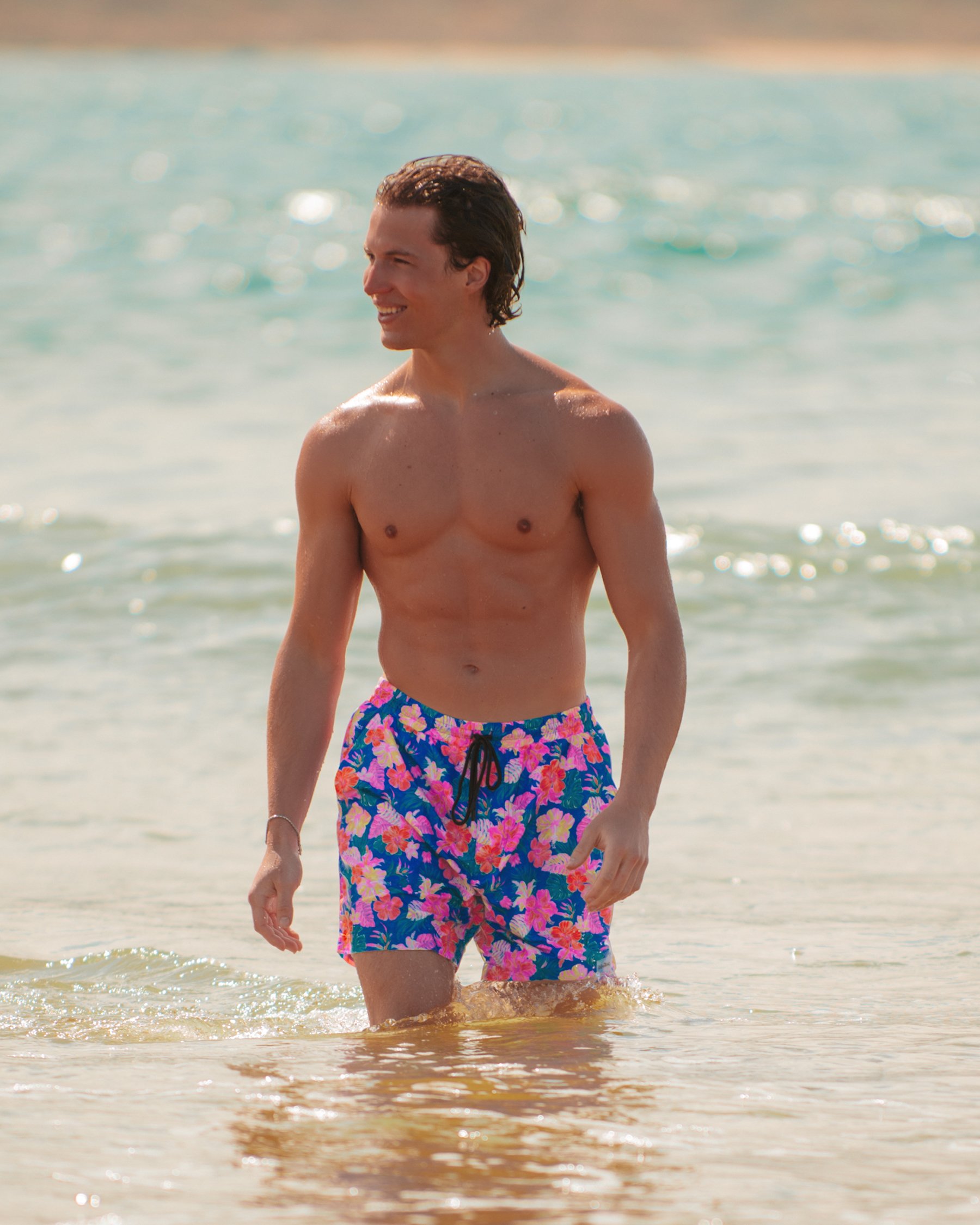 KULANI KINIS Maillot Volley Electric Palms Bleu TRUNK110ELPA - View2