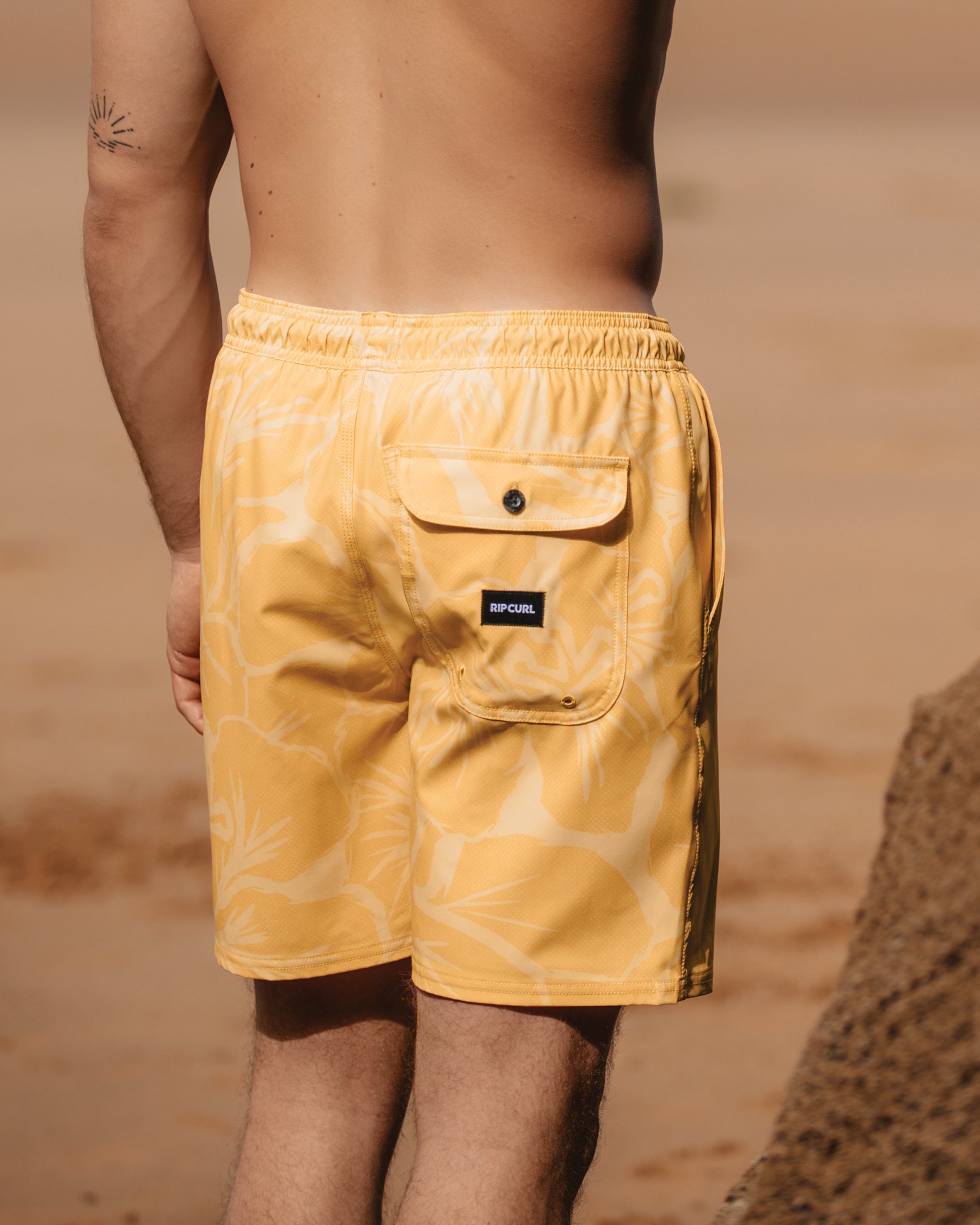 RIP CURL Maillot volley AOTS Cody Welsh Jaune 0BPMBO - View2