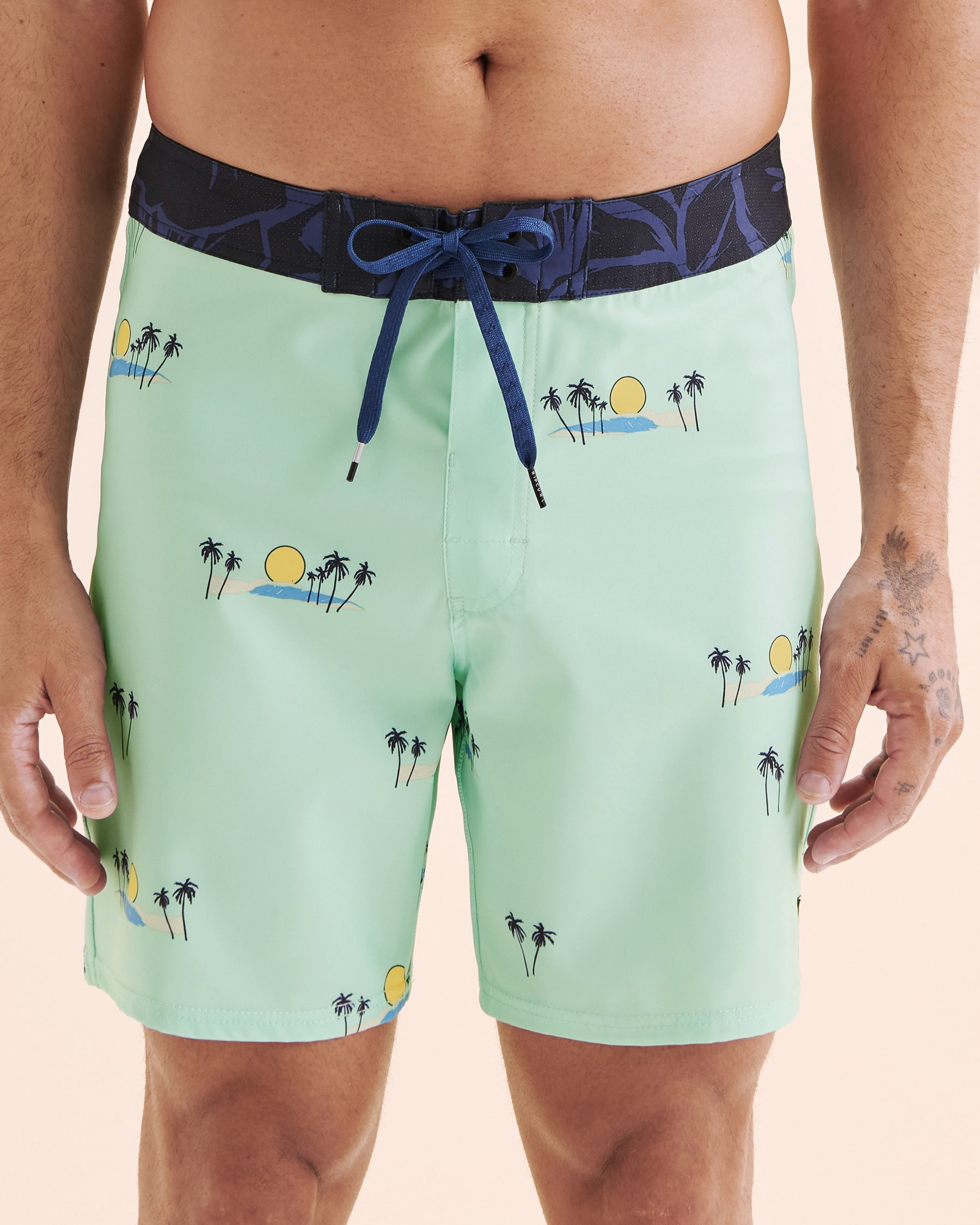 RIP CURL AOTS Mirage Cody Welsh Boardshort Swimsuit Aqua Blue 0BKMBO - View1