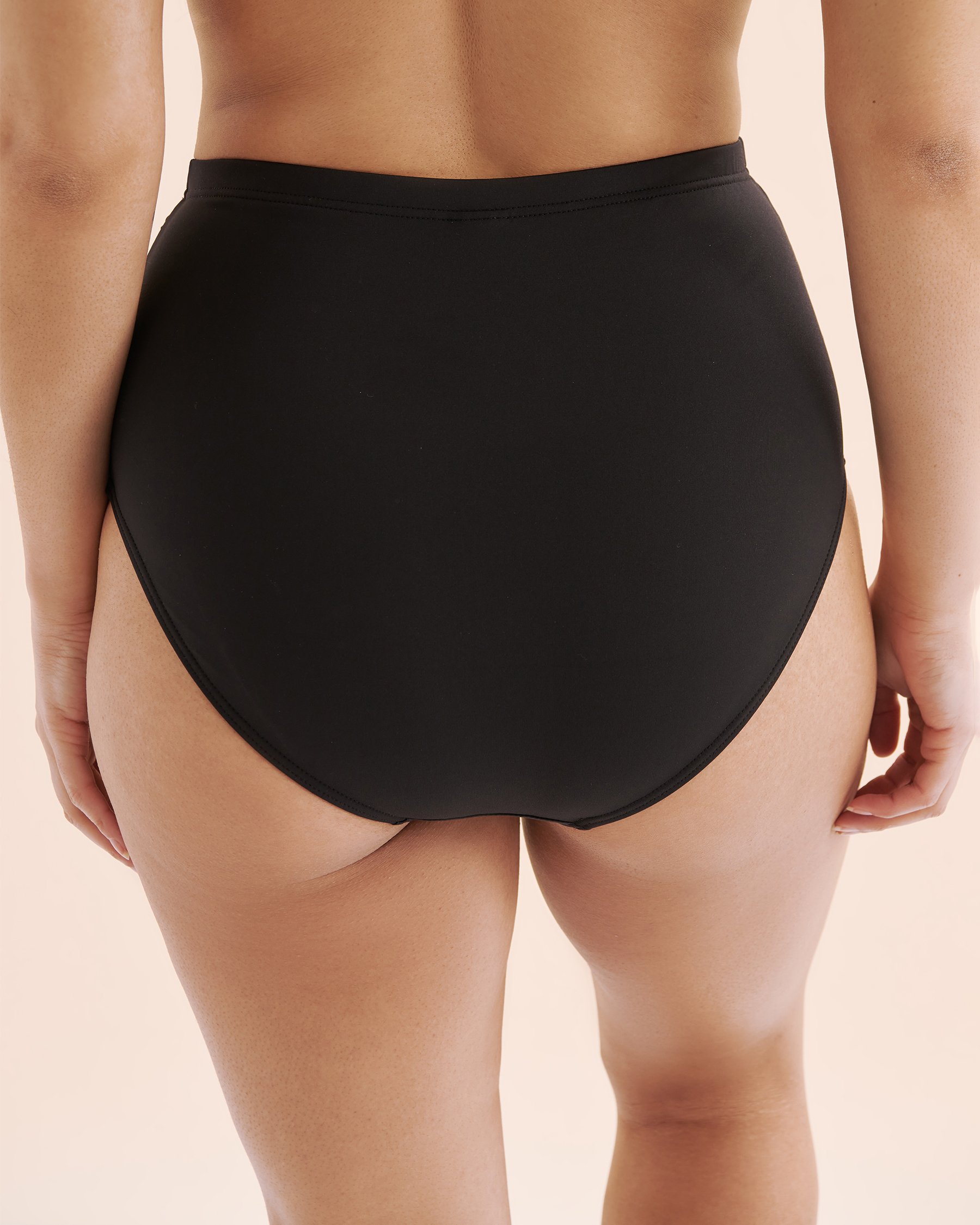 ARTESANDS Bas de bikini taille haute Hues Botticelli Noir AT4705P - Voir3