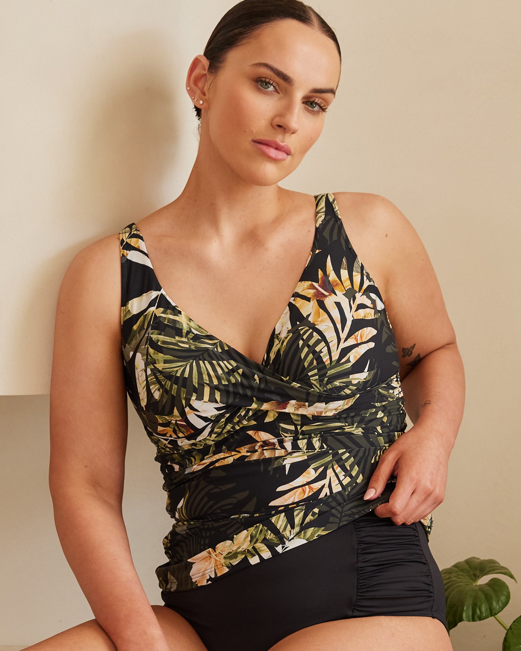ARTESANDS Haut de tankini bonnet D Neo Du Palmis Delacroix Noir AT3721ND - View2