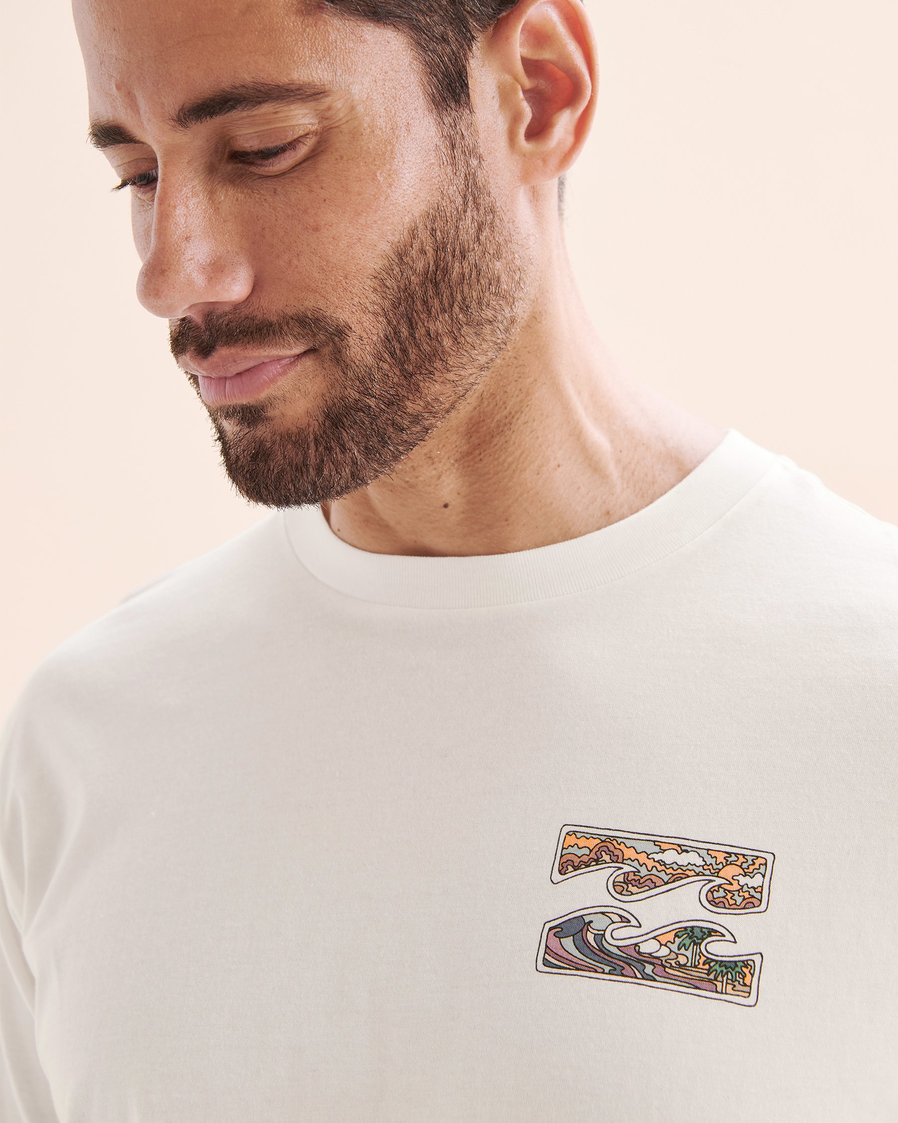 BILLABONG T-shirt à manches courtes Crayon Wave Premium Blanc 24A353501 - View4