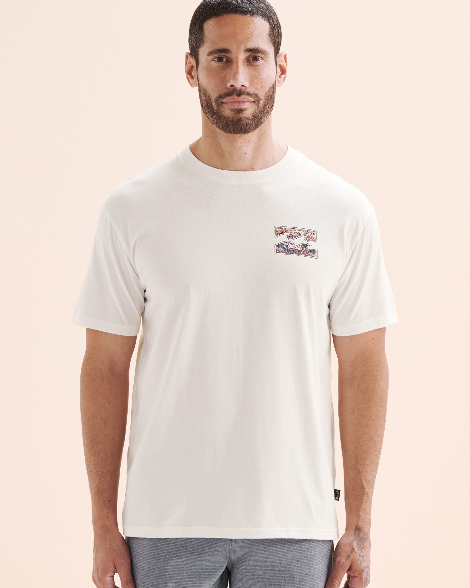 BILLABONG T-shirt à manches courtes Crayon Wave Premium Blanc 24A353501 - View5