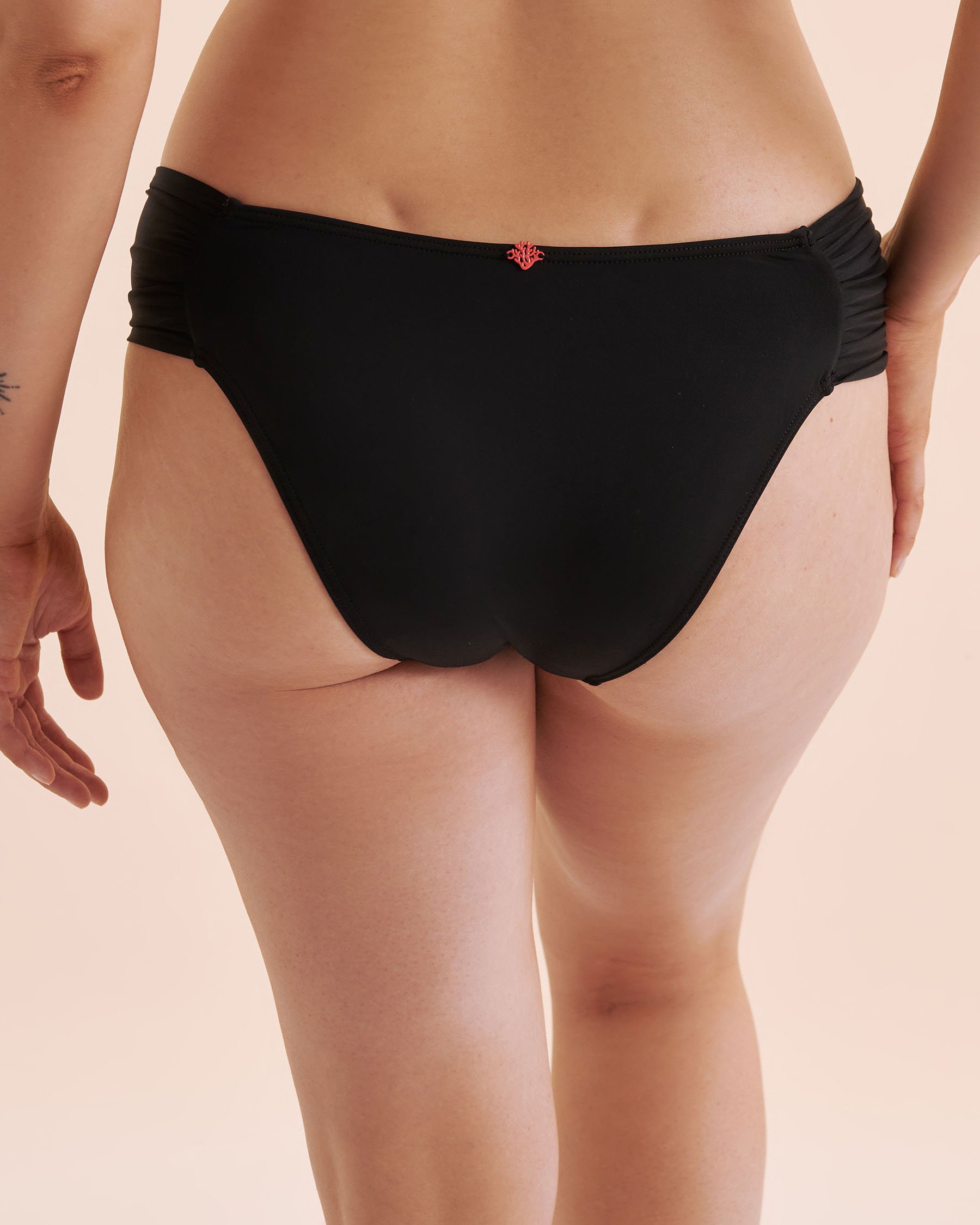 COSTA DEL REY Low Rise Brazilian Bikini Bottom Black 01300438 - View4