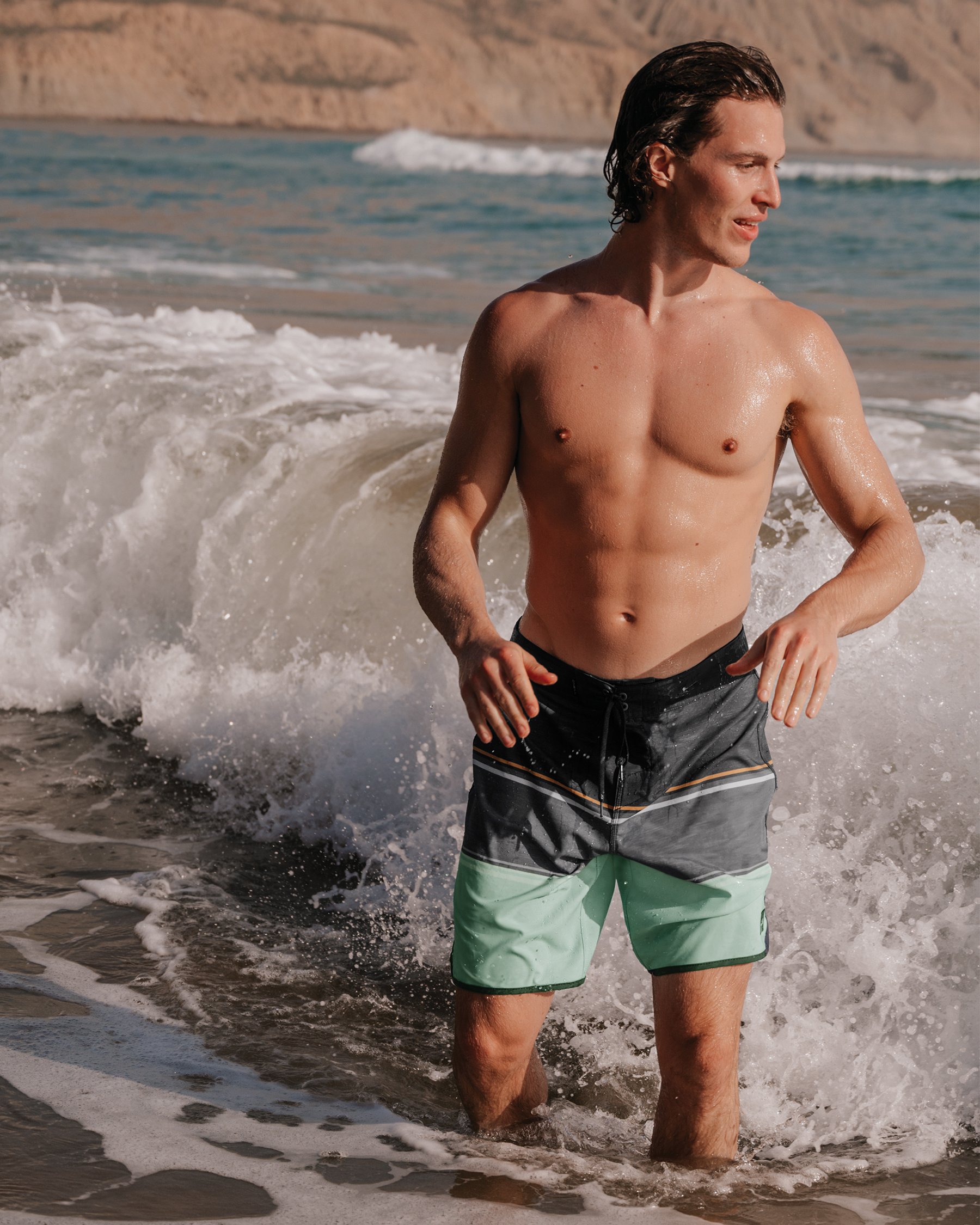 O'NEILL Lennox Scallop 19'' Boardshort Swimsuit Graphite Grey SP5106011 - View1