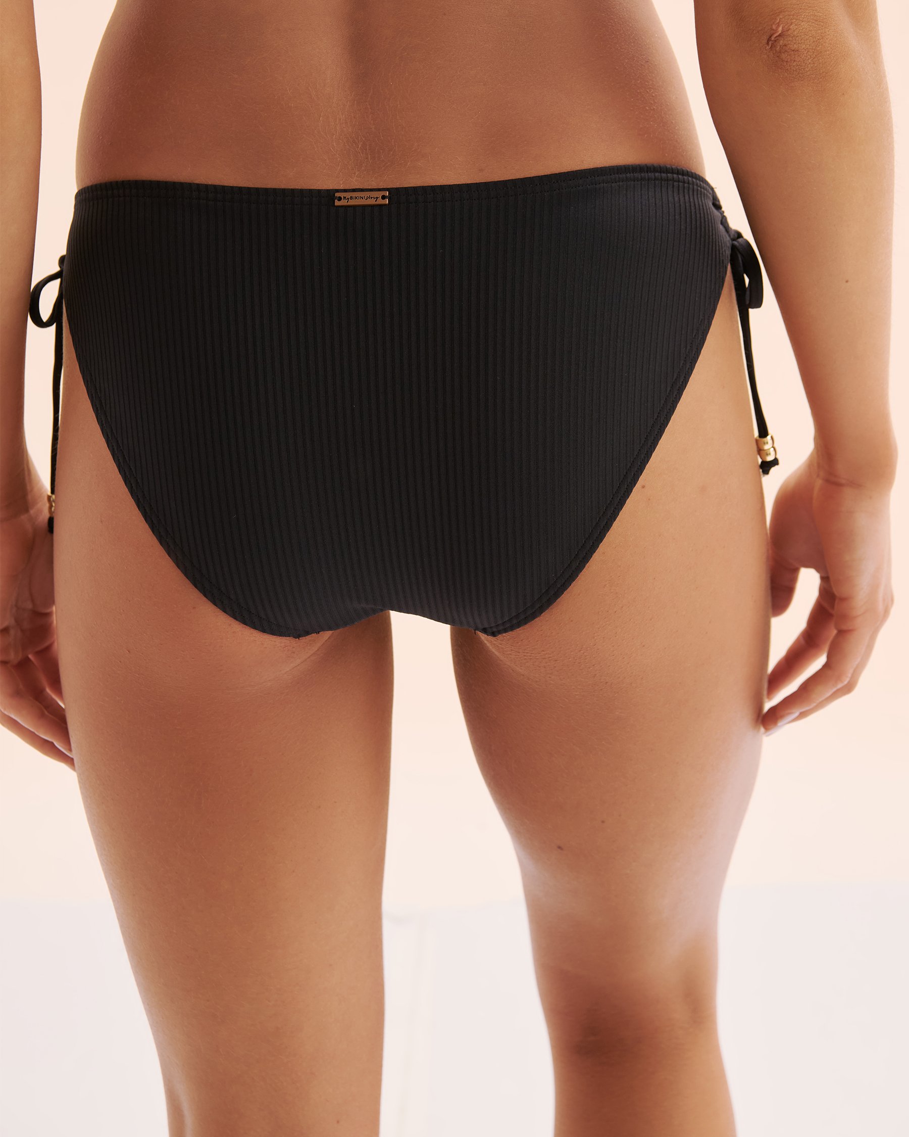 MY BIKINI STORY Bas de bikini brillant Malibu Noir 01300447 - View2