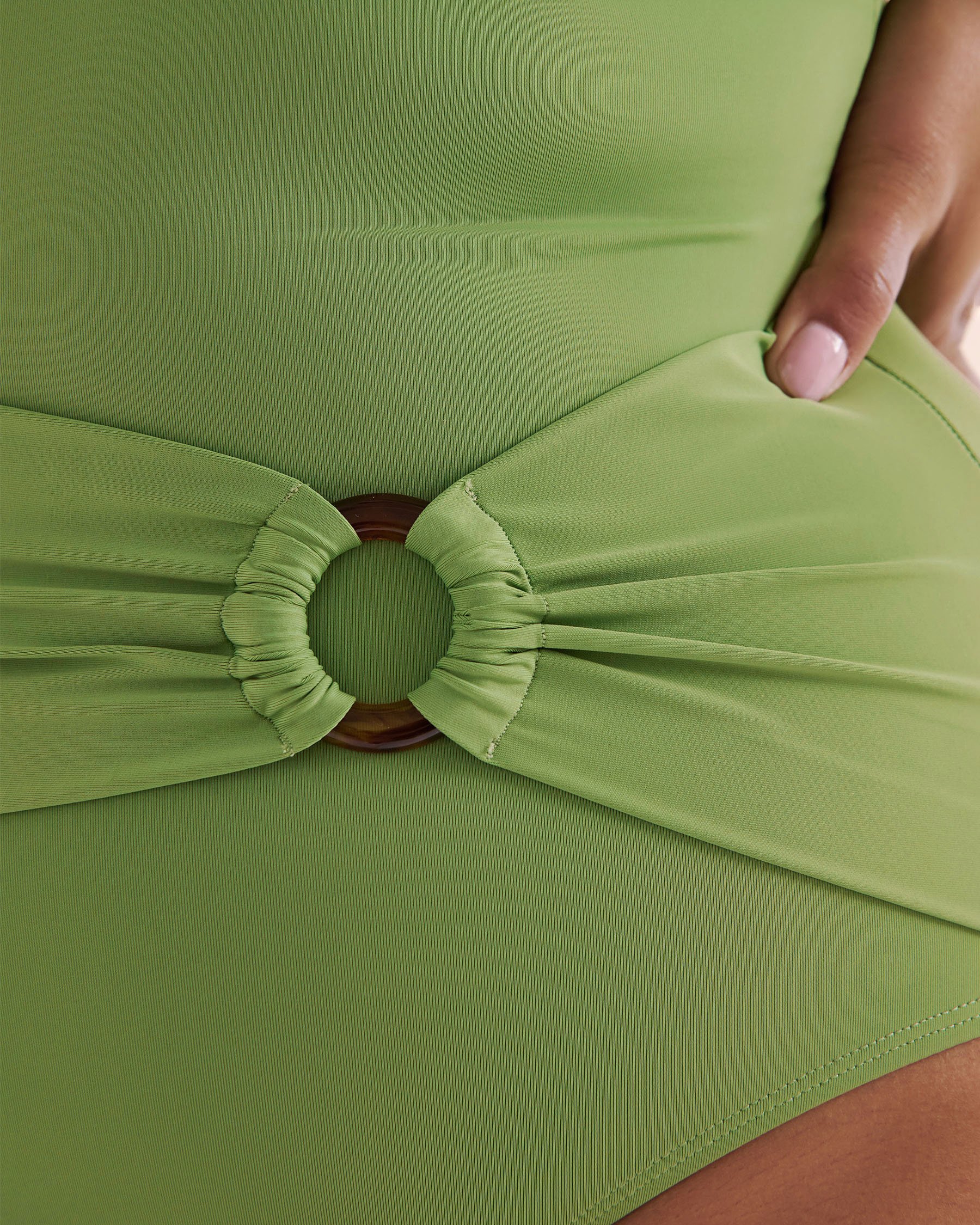 TURQUOISE COUTURE Maillot une-pièce plongeant Vert Jade 01400101 - Voir8