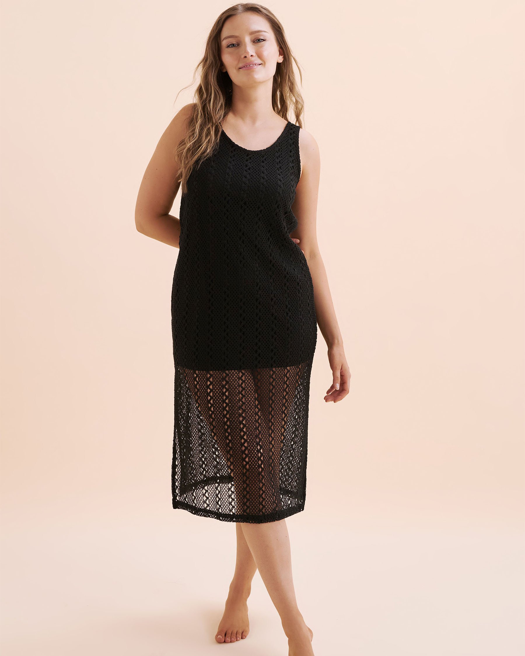 TURQUOISE COUTURE Robe en crochet Noir 02300160 - View1