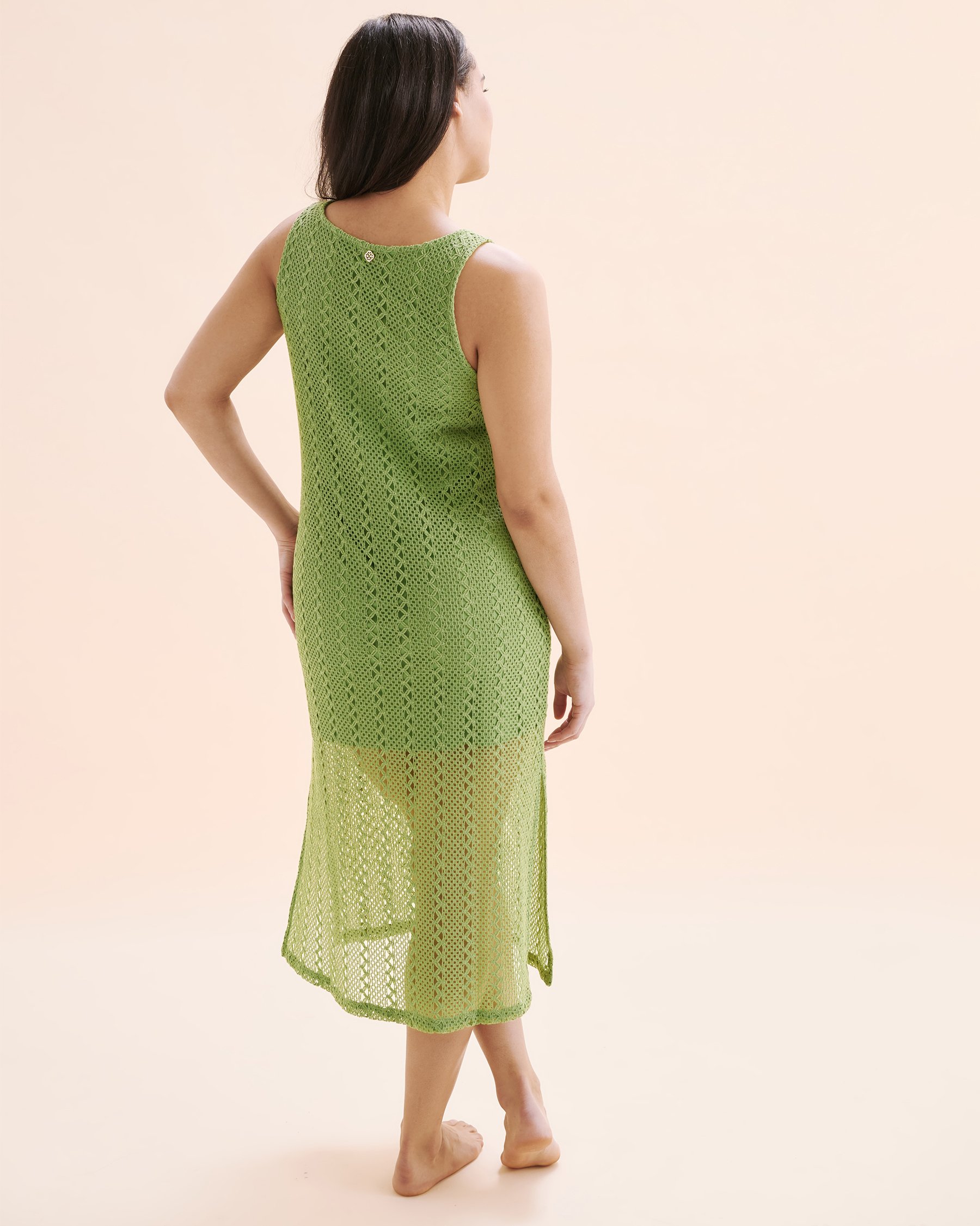 TURQUOISE COUTURE Robe en crochet Vert Jade 02300160 - View2