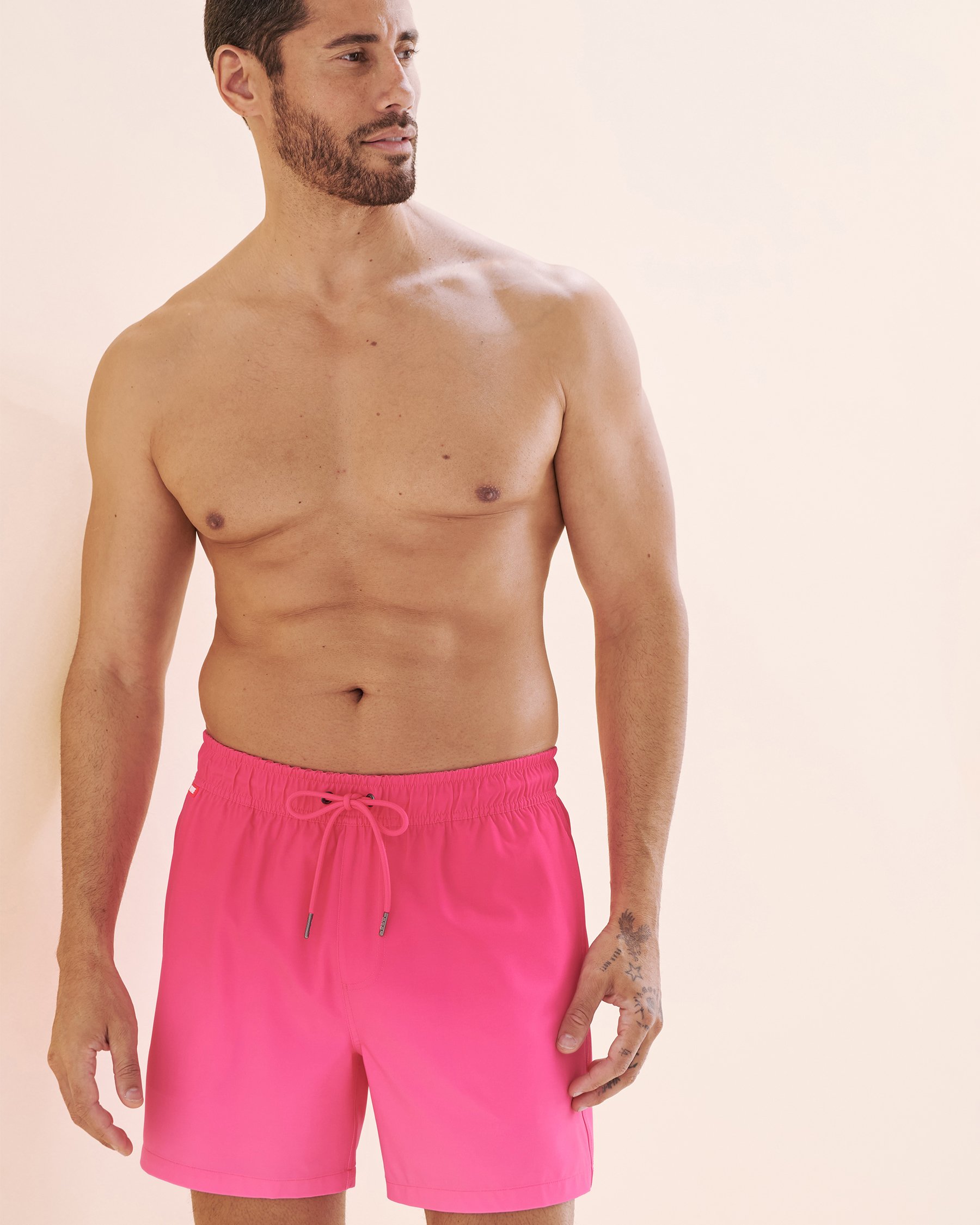 HAMABE Volley Swimsuit with Long Lining Ombre Pink 03100054 - View6
