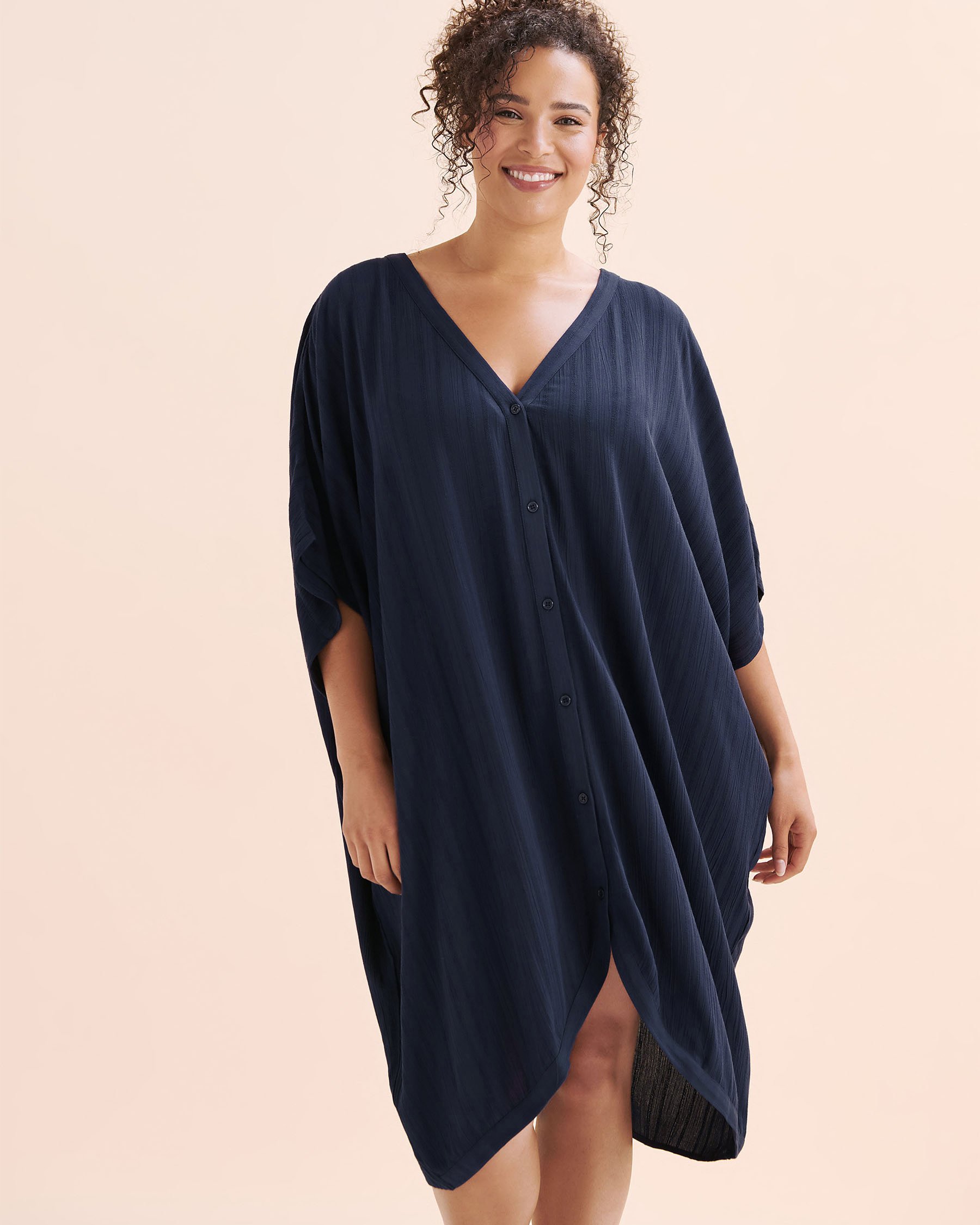 TURQUOISE COUTURE Stripe Caftan Navy Blue 02400053 - View5