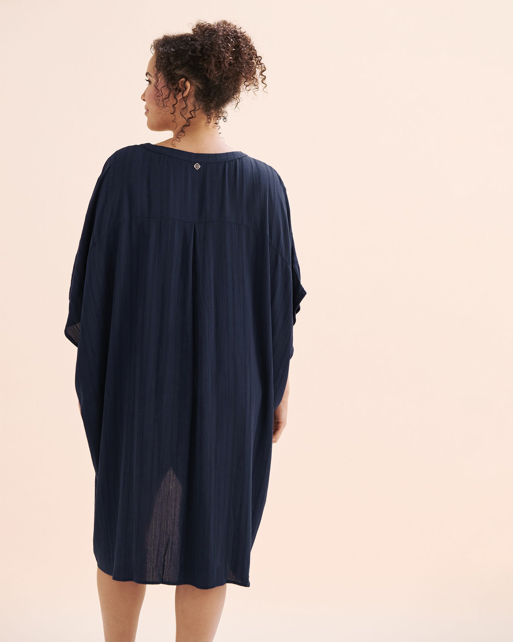 TURQUOISE COUTURE Stripe Caftan Navy Blue 02400053 - View6