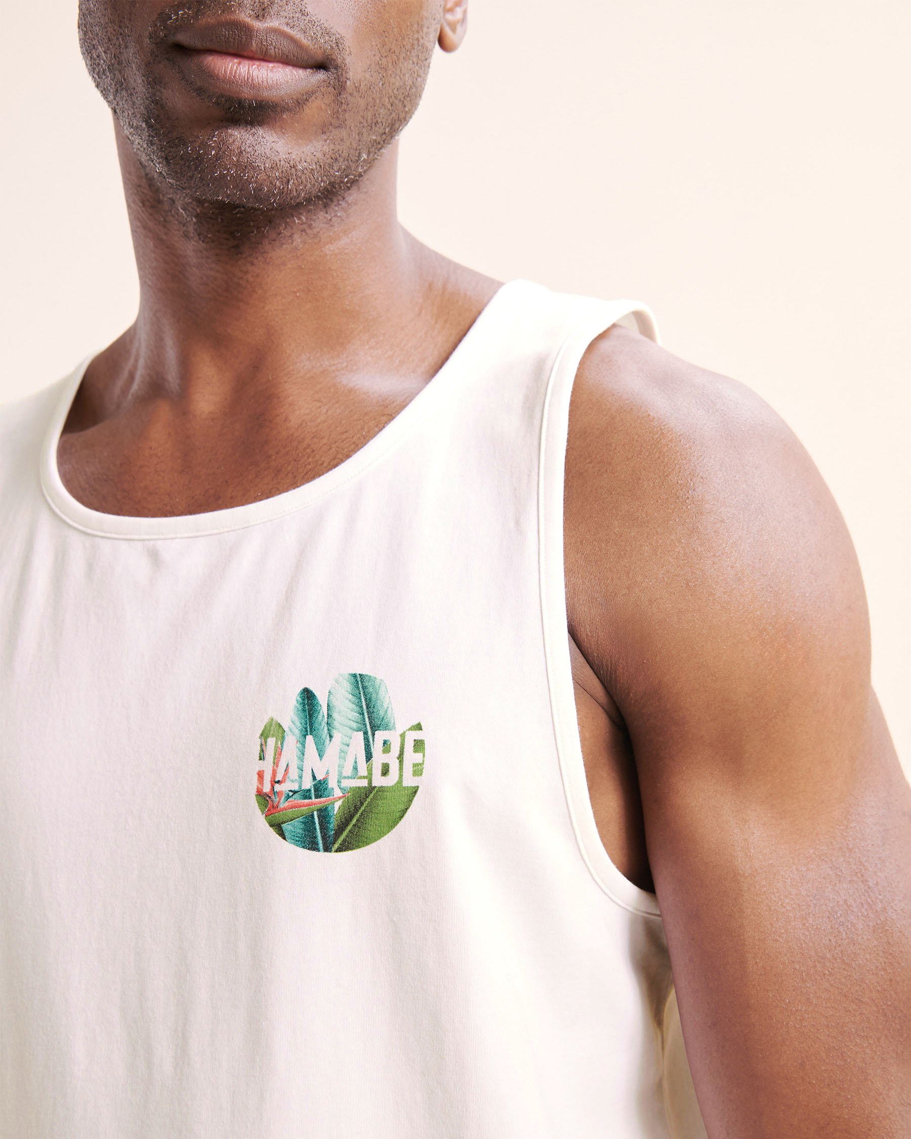 HAMABE Tank Top White 04100036 - View3