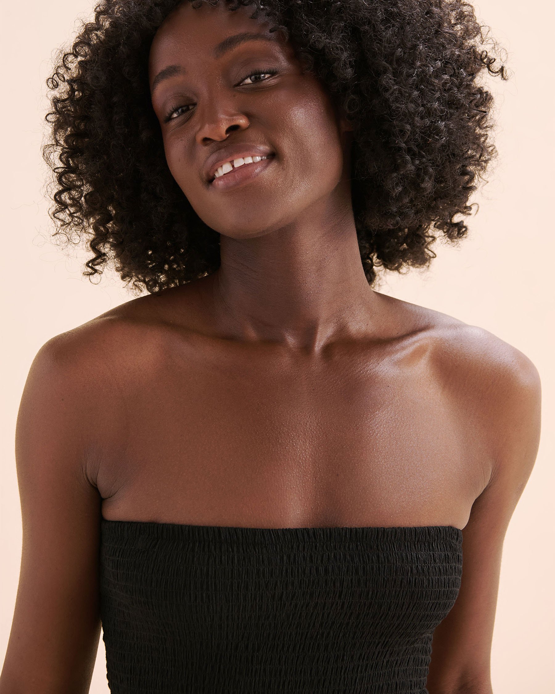 OFF THE BEACH Textured Jumpsuit Black 02300168 - View4