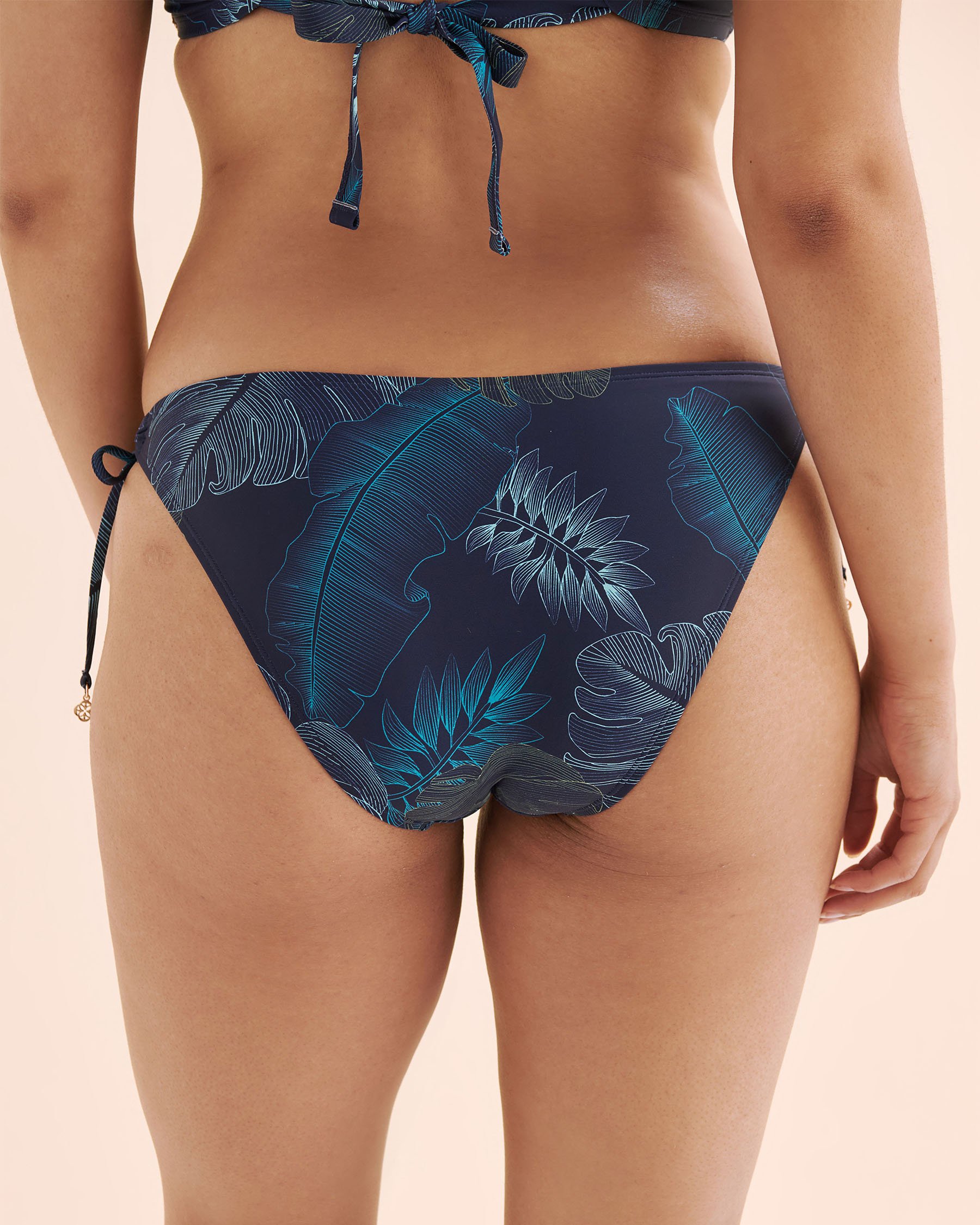 TURQUOISE COUTURE Bas de bikini brésilien taille basse Bleu marin 01300464 - Voir5
