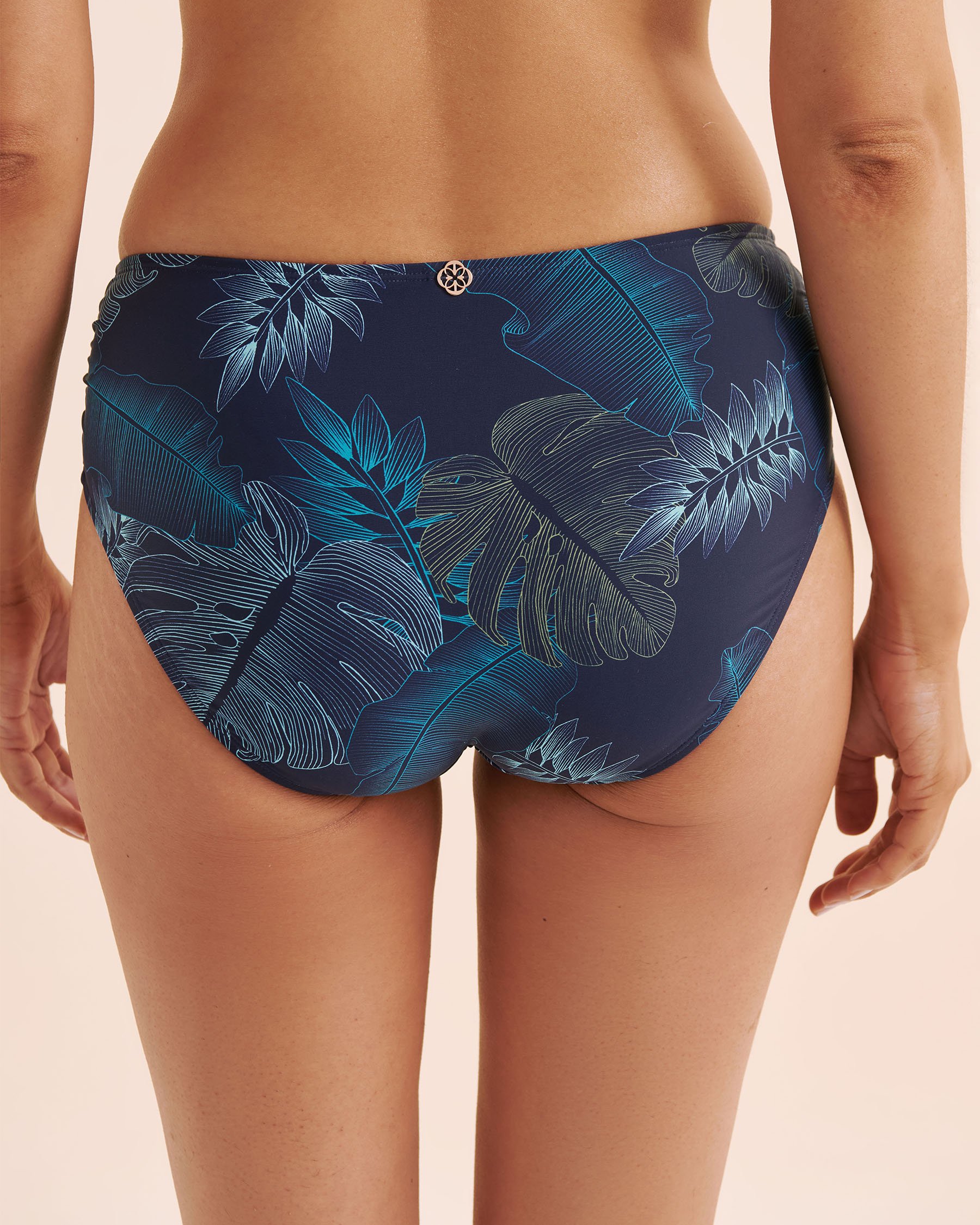 TURQUOISE COUTURE Bas de bikini taille mi-haute Bleu marin 01300465 - Voir5