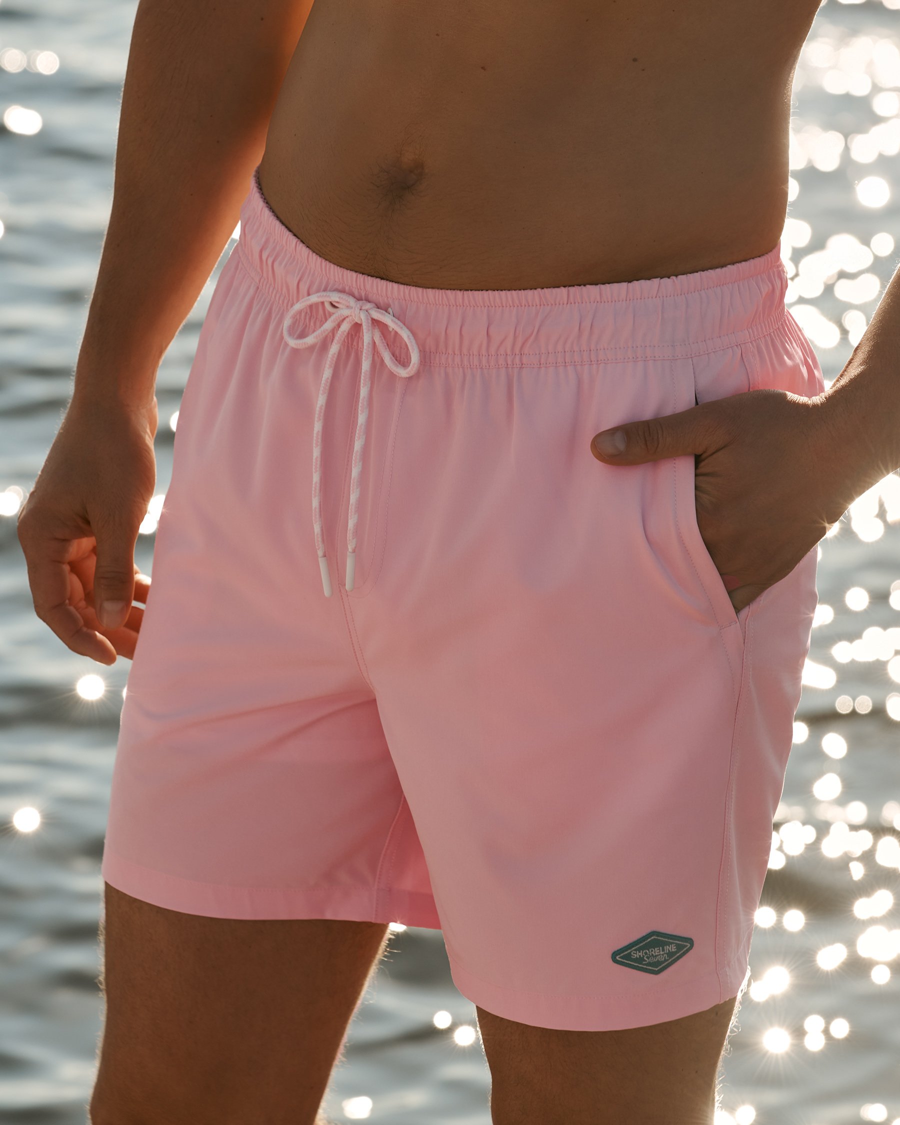 SHORELINE SEVEN Long Liner Volley Swimsuit Orchid Pink 03100058 - View2