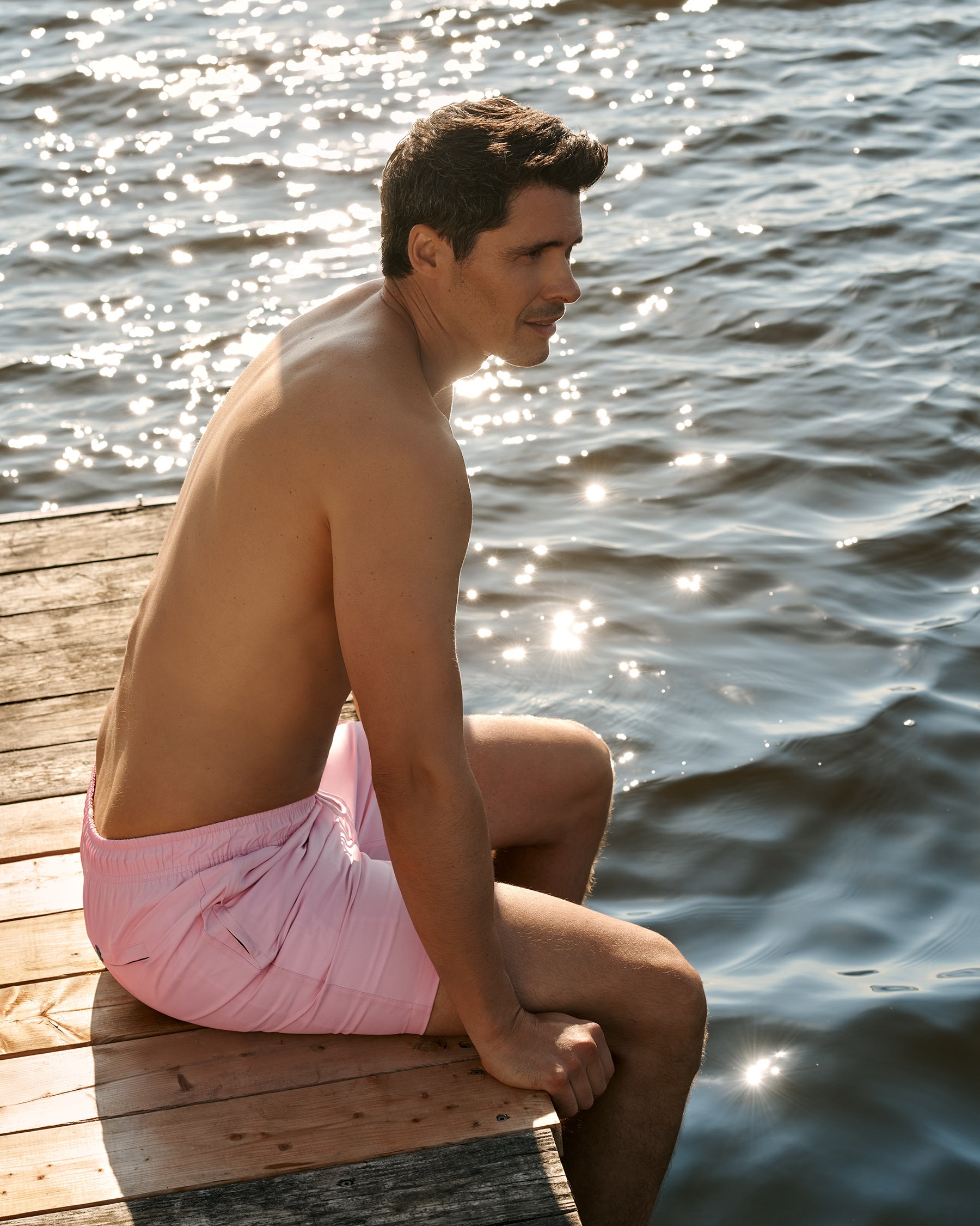 SHORELINE SEVEN Long Liner Volley Swimsuit Orchid Pink 03100058 - View1