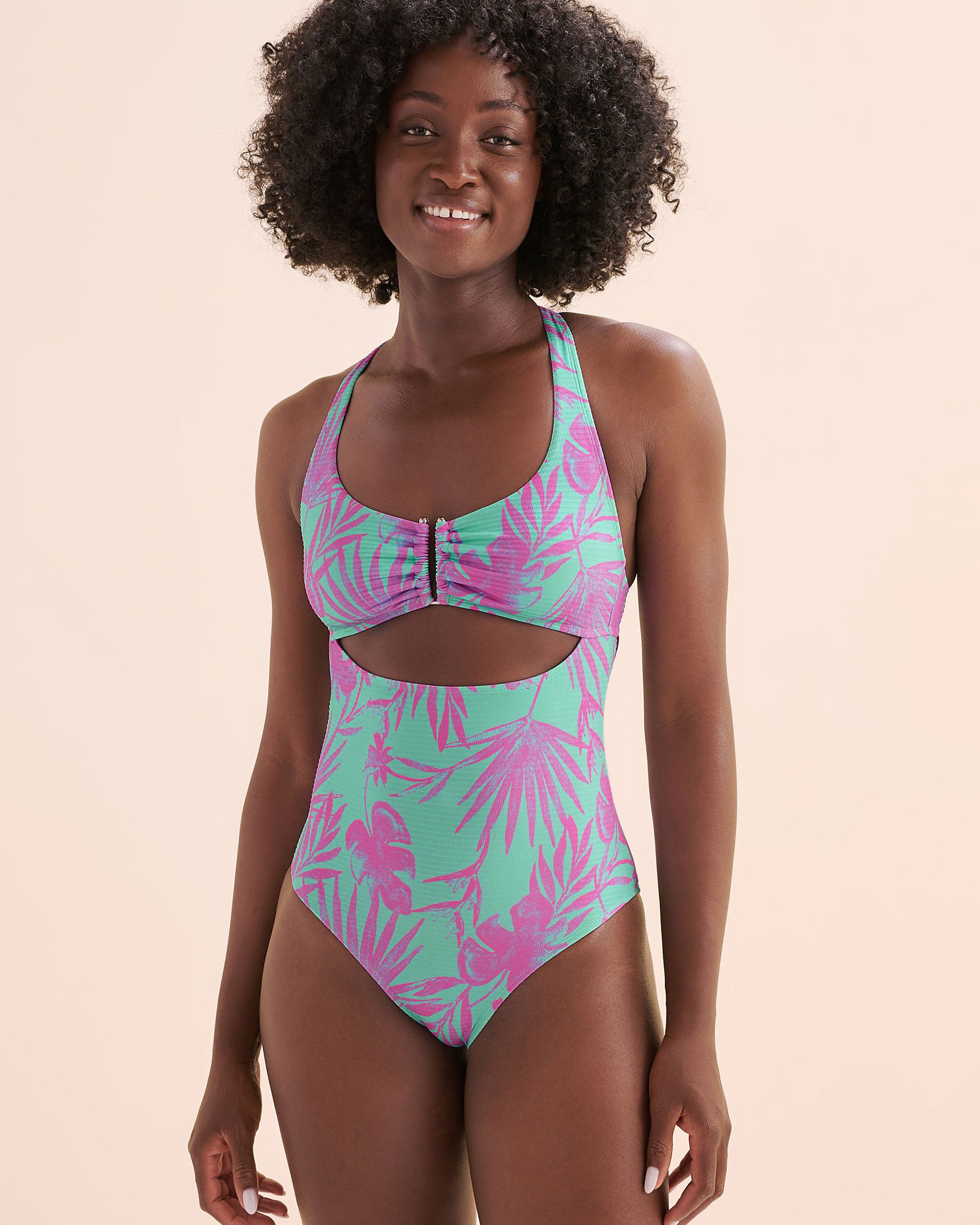 BODY GLOVE Azores Eleonore Cut-out One-Piece Swimsuit Green and purple 3967442 - View5