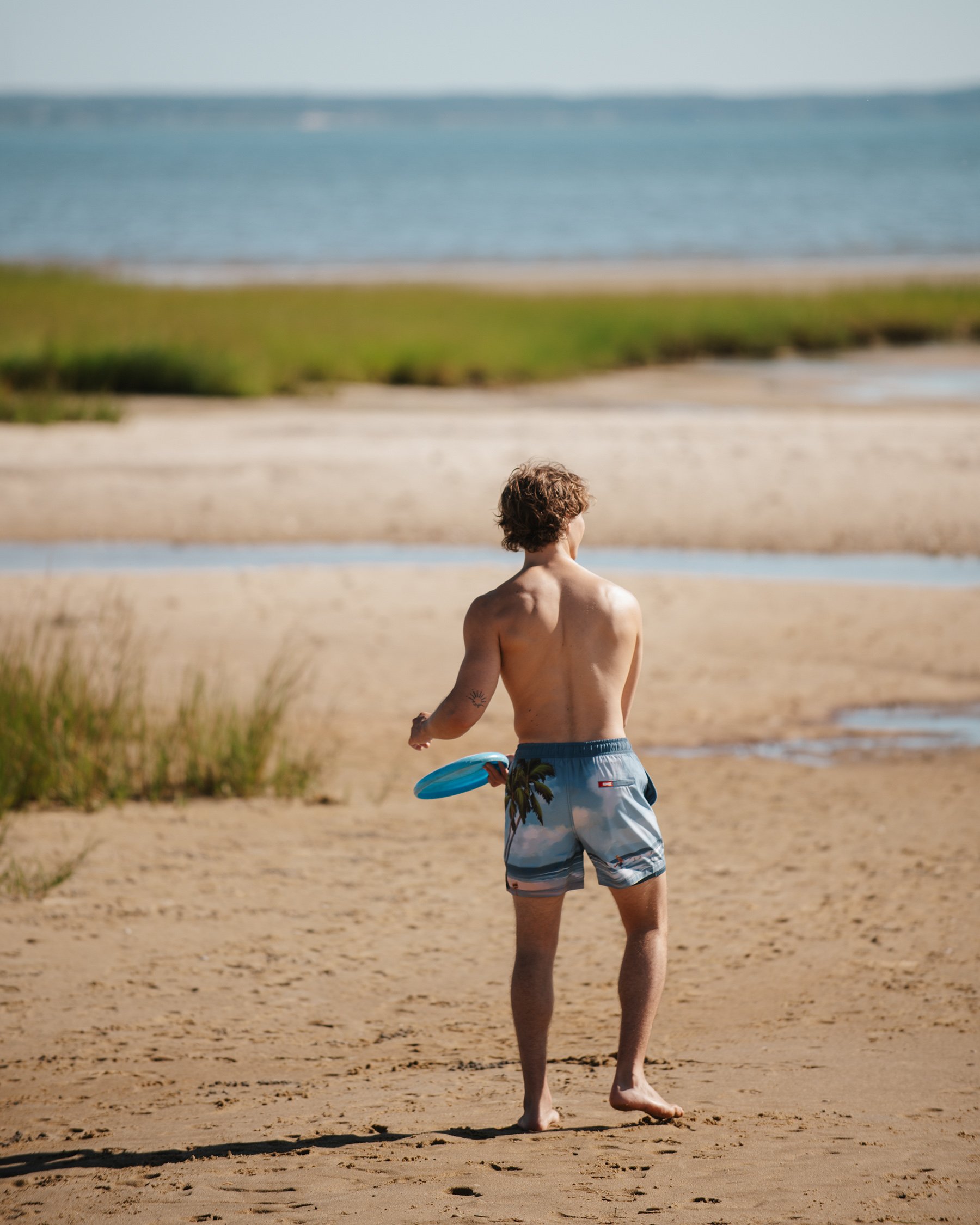 HAMABE Compression Liner Volley Swimsuit Blue 03100060 - View2