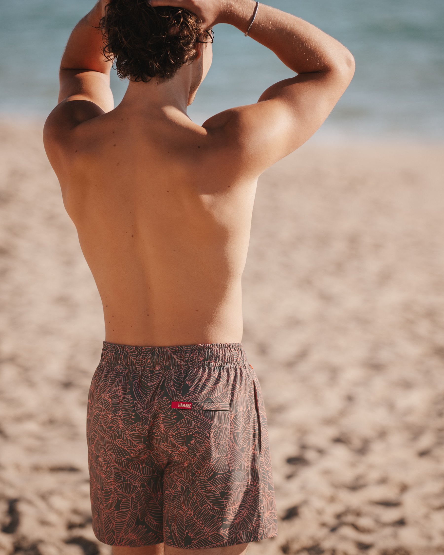 HAMABE Compression Liner Volley Swimsuit Grey 03100060 - View2