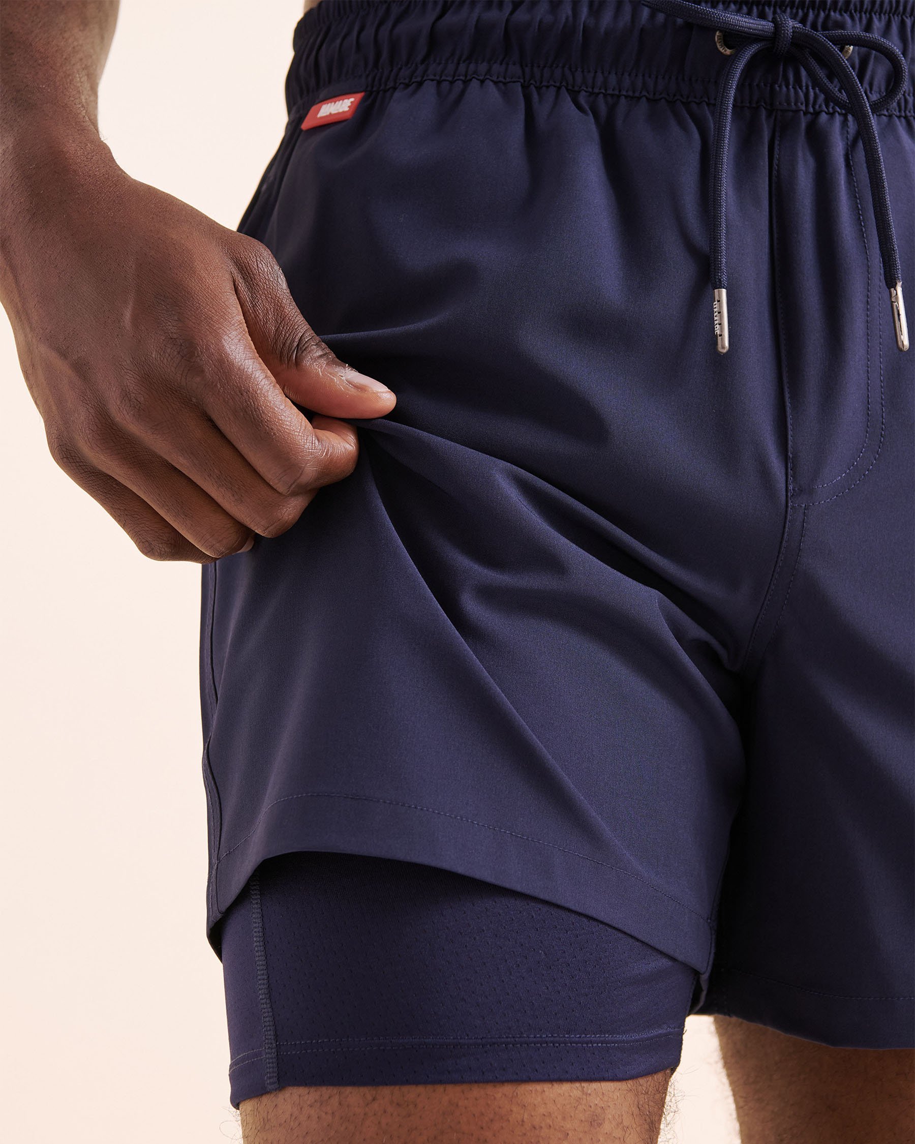 HAMABE Compressive Liner Volley Swimsuit Maritime Blue 03100052 - View3