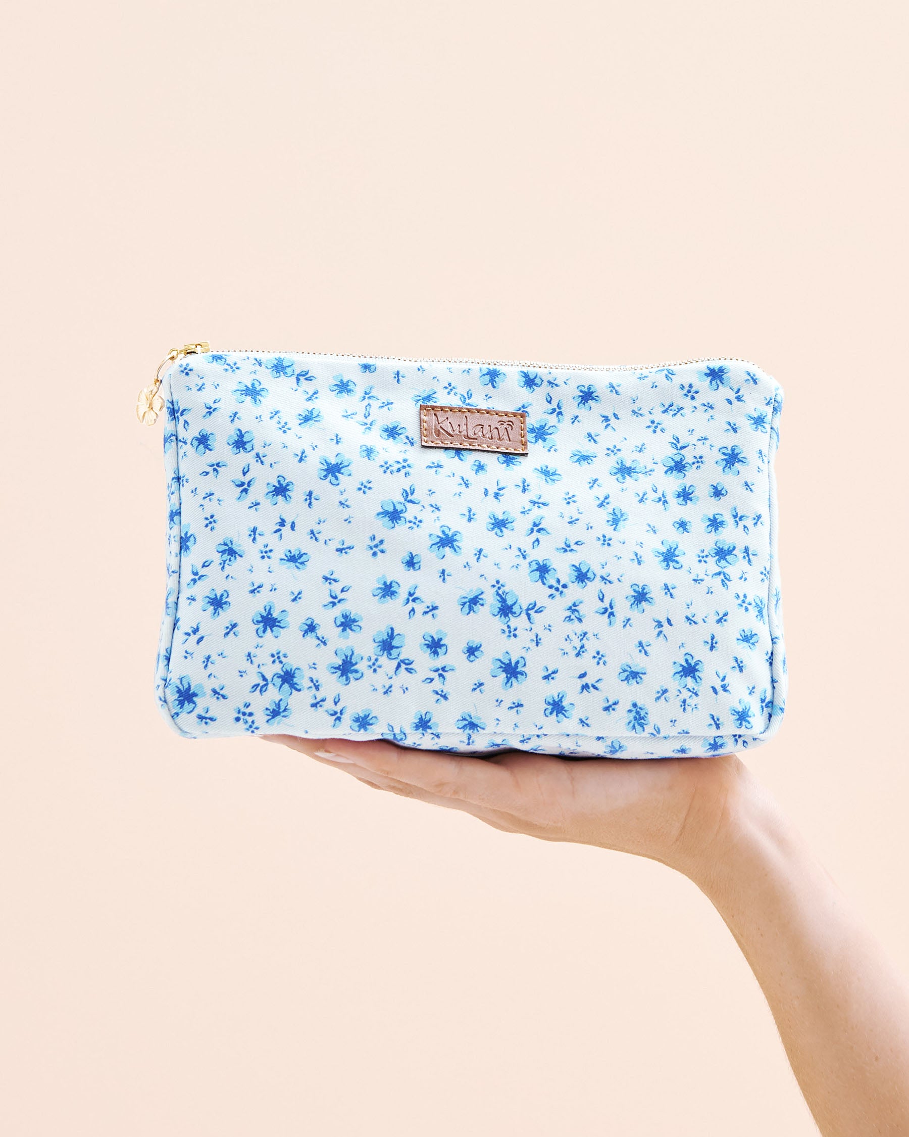 KULANI KINIS Dream Flower Pouch Floral Blue POUCH101DRFL - View1