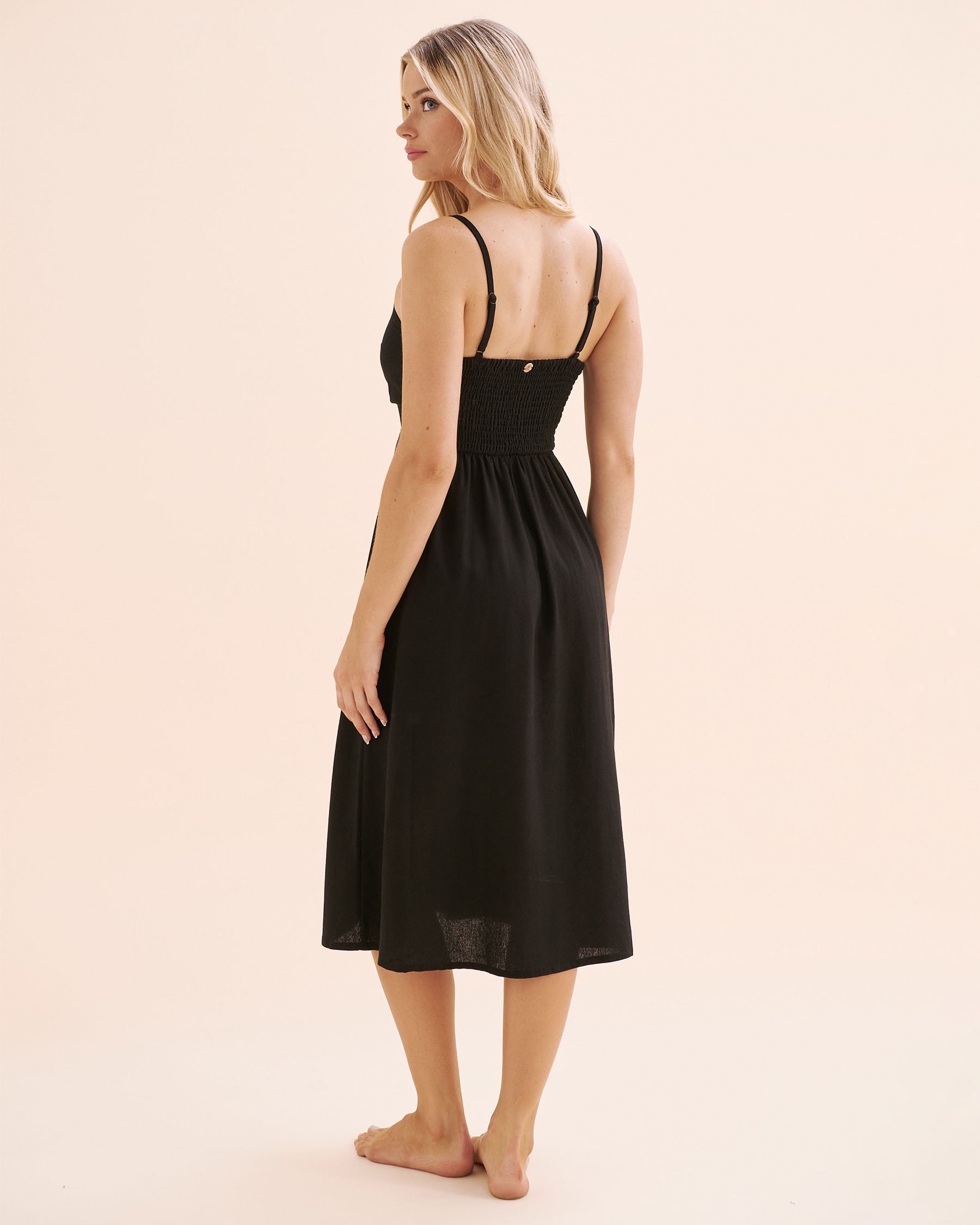 OFF THE BEACH Front-buttoned dress Black 02300170 - View2