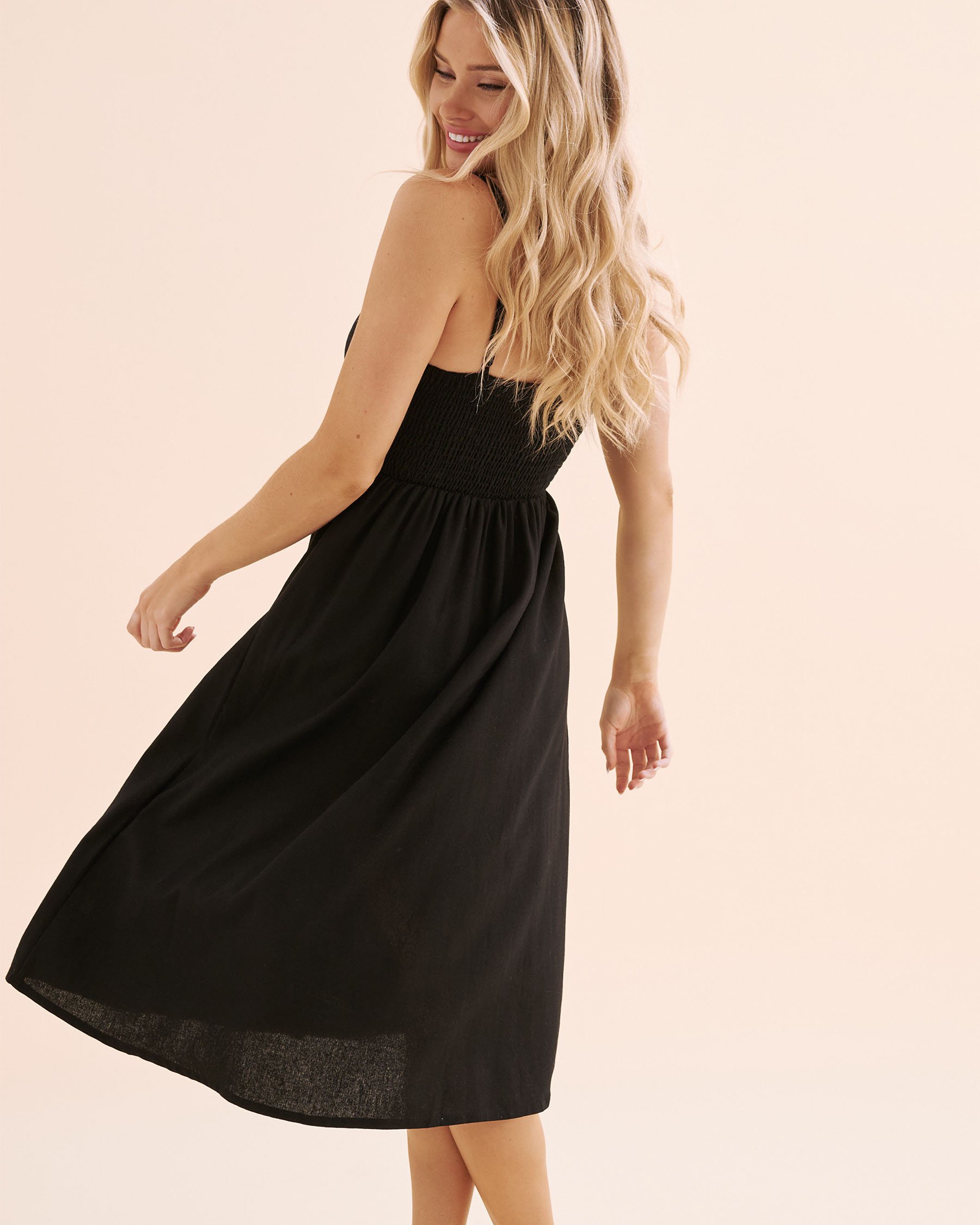 OFF THE BEACH Front-buttoned dress Black 02300170 - View3