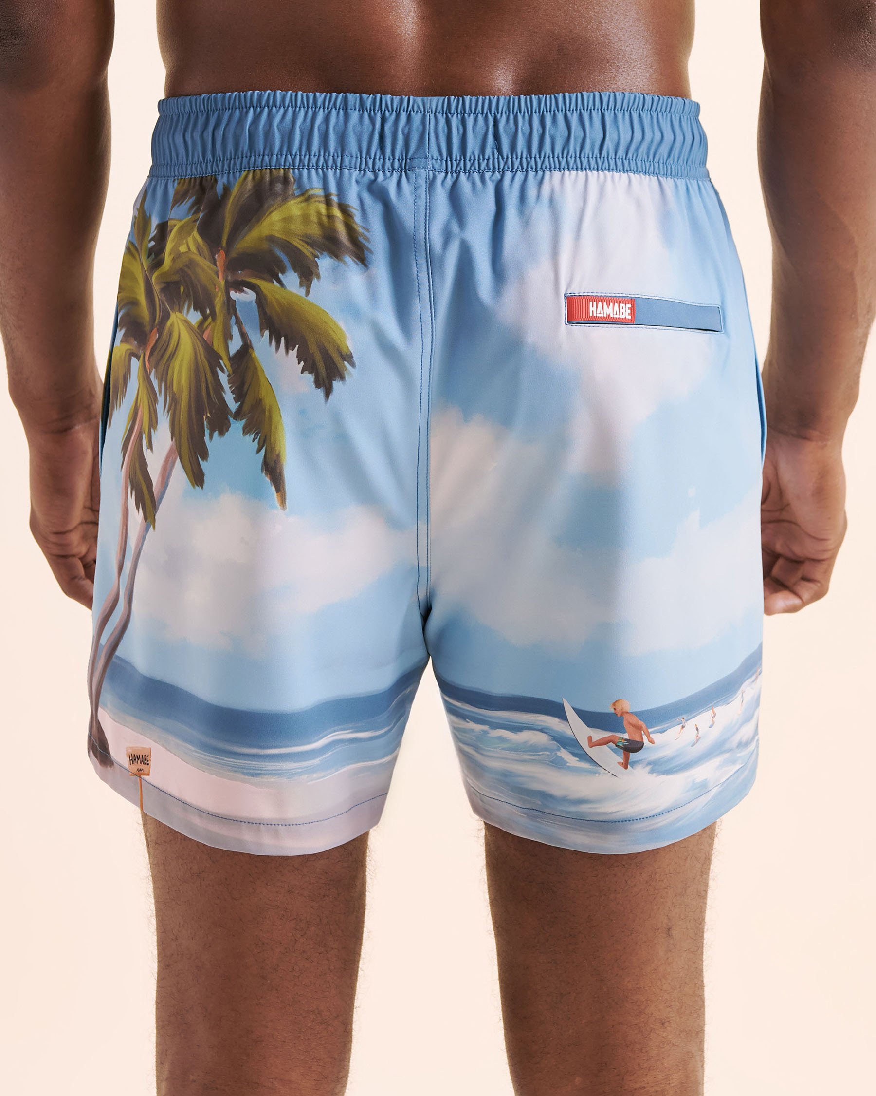 HAMABE Compression Liner Volley Swimsuit Blue 03100060 - View6