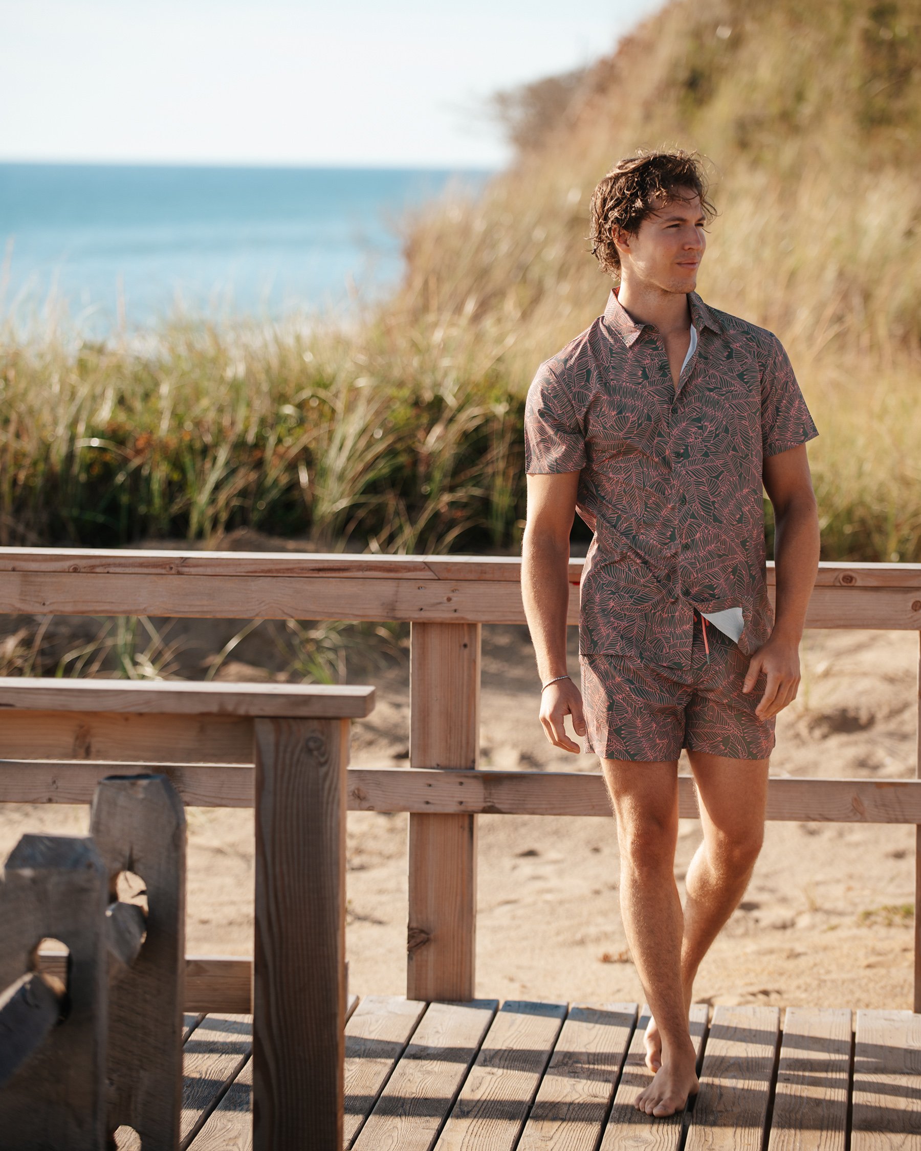 HAMABE Compression Liner Volley Swimsuit Grey 03100060 - View4