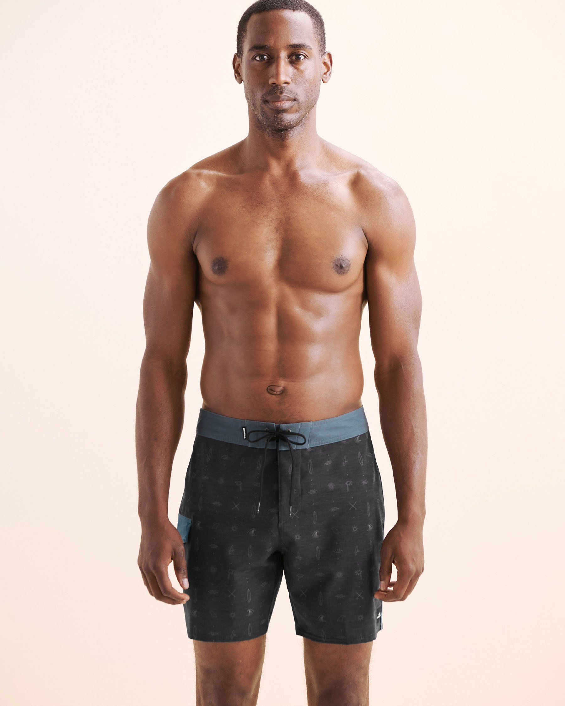 O'NEILL Maillot boardshort Lineup 17 Noir et bleu SU5106006 - Voir5